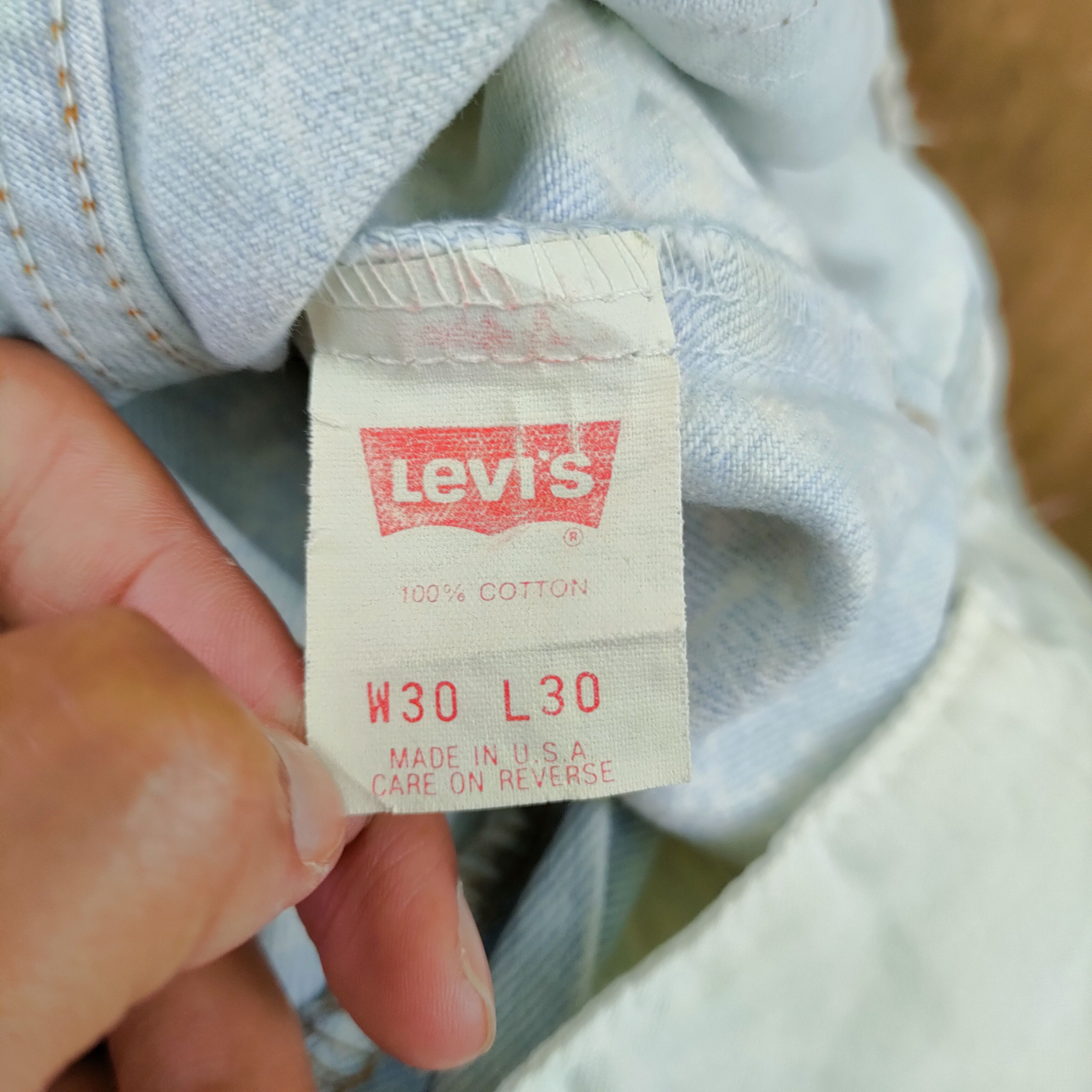Levi's Vintage Clothing W30 VINTAGE LEVI'S 506 WASHED DISTRESSED LIGHT BLUE DENIM Size US 30 / EU 46 - 10 Thumbnail