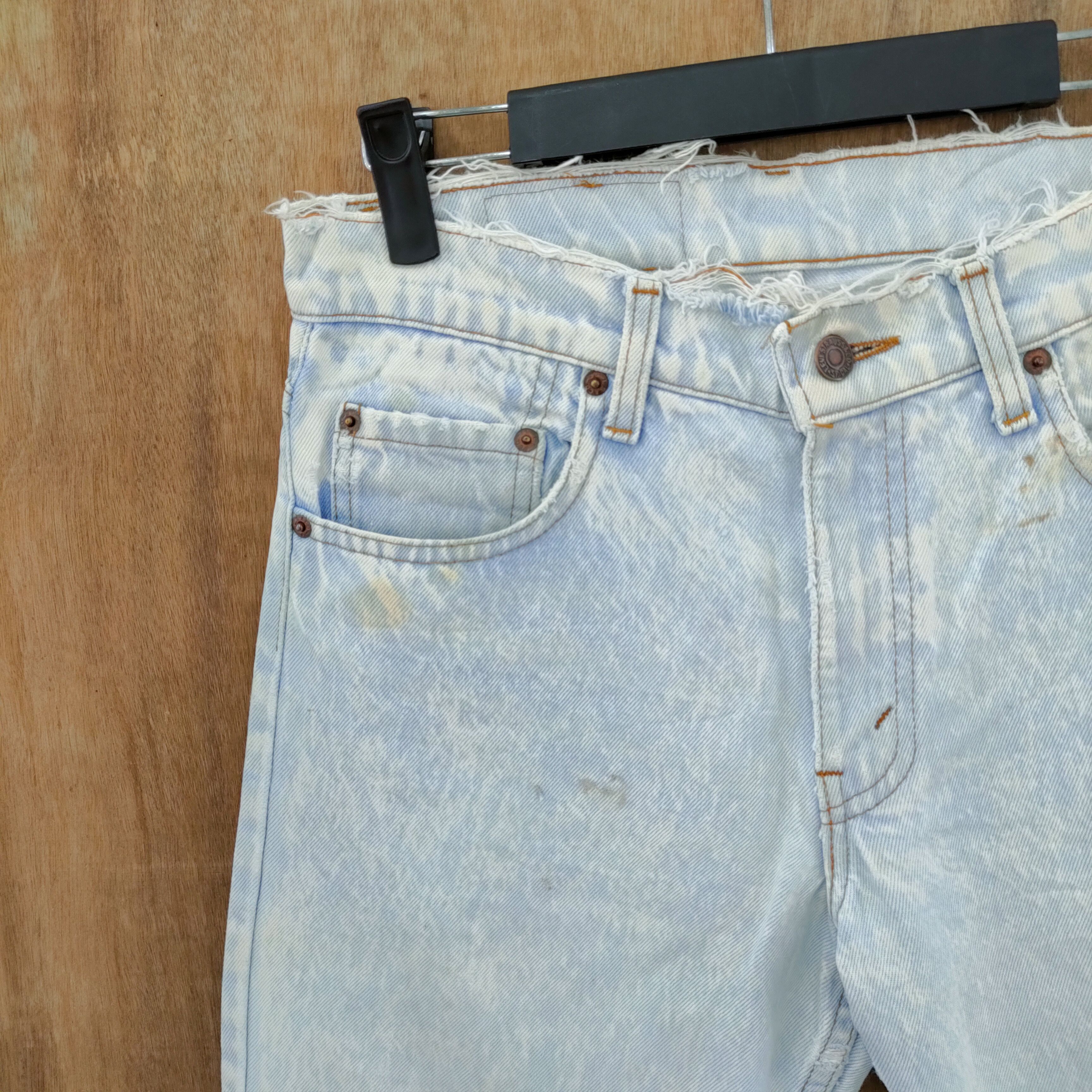 Levi's Vintage Clothing W30 VINTAGE LEVI'S 506 WASHED DISTRESSED LIGHT BLUE DENIM Size US 30 / EU 46 - 5 Thumbnail