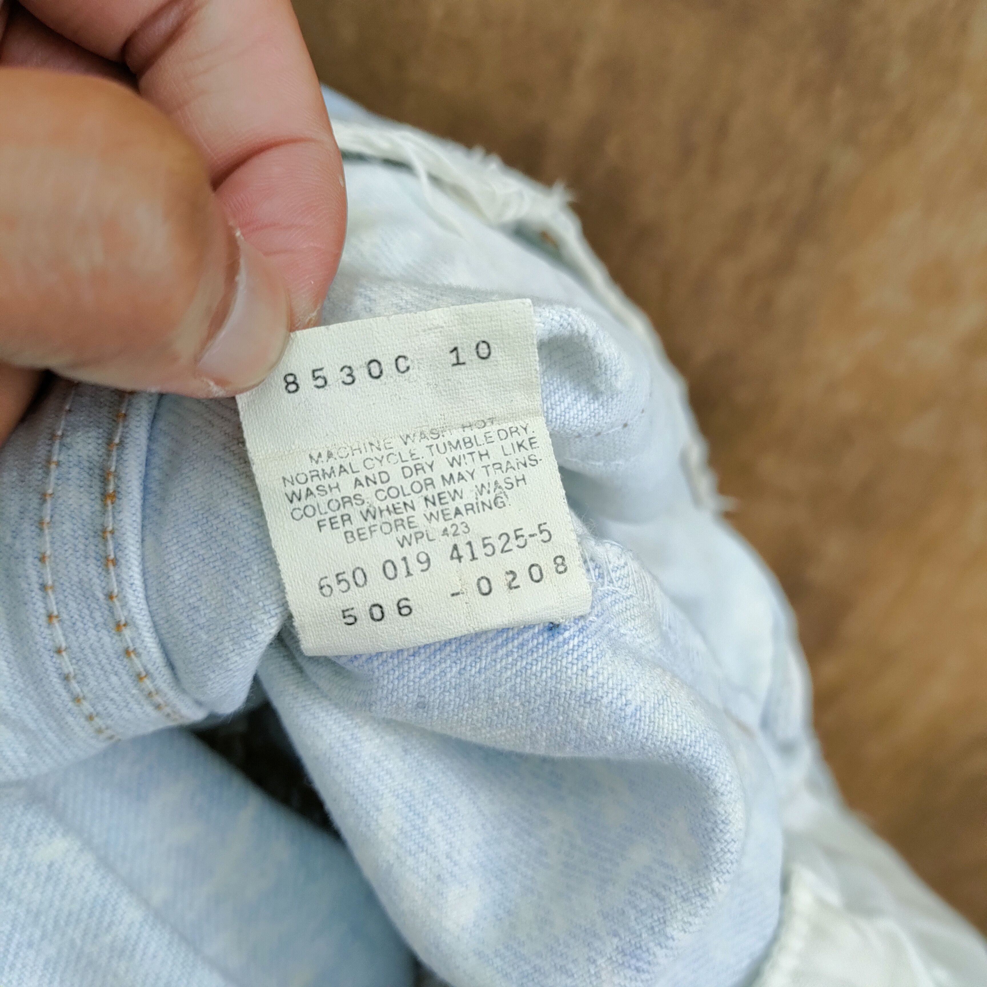 Levi's Vintage Clothing W30 VINTAGE LEVI'S 506 WASHED DISTRESSED LIGHT BLUE DENIM Size US 30 / EU 46 - 11 Thumbnail