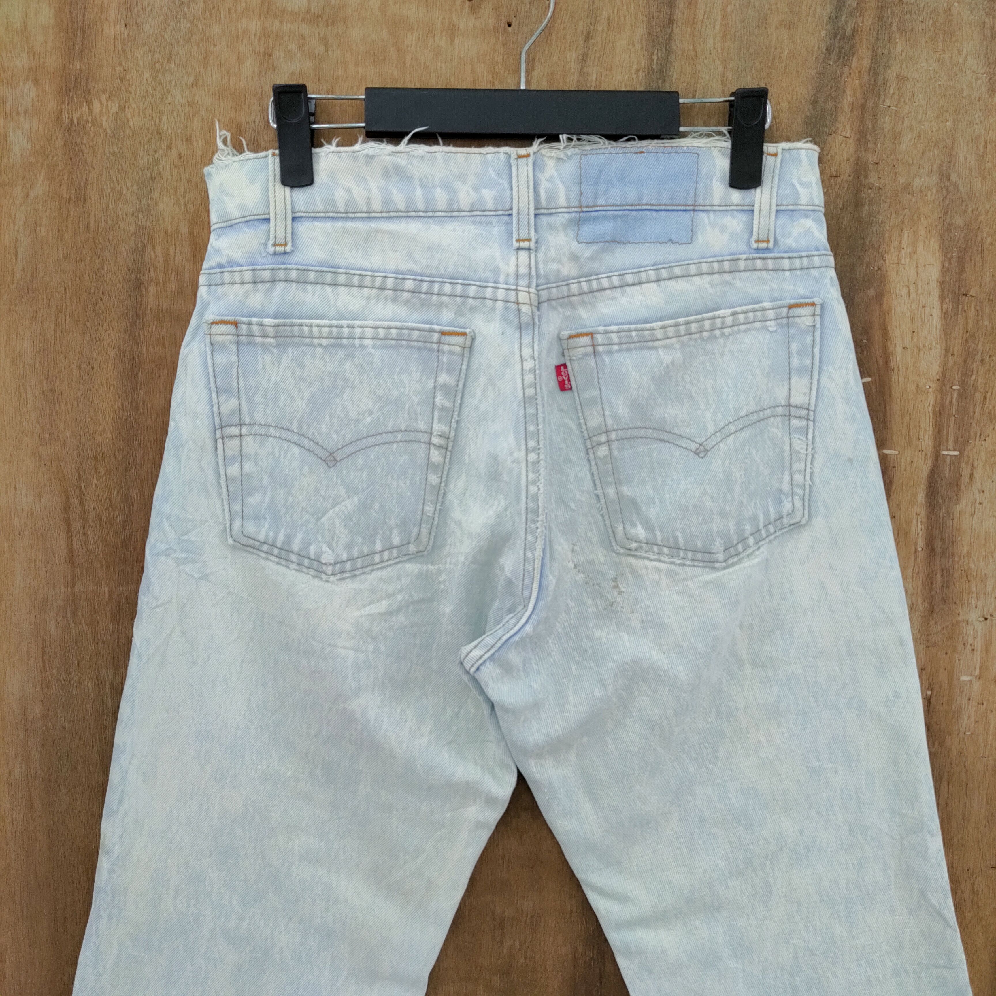 Levi's Vintage Clothing W30 VINTAGE LEVI'S 506 WASHED DISTRESSED LIGHT BLUE DENIM Size US 30 / EU 46 - 8 Thumbnail