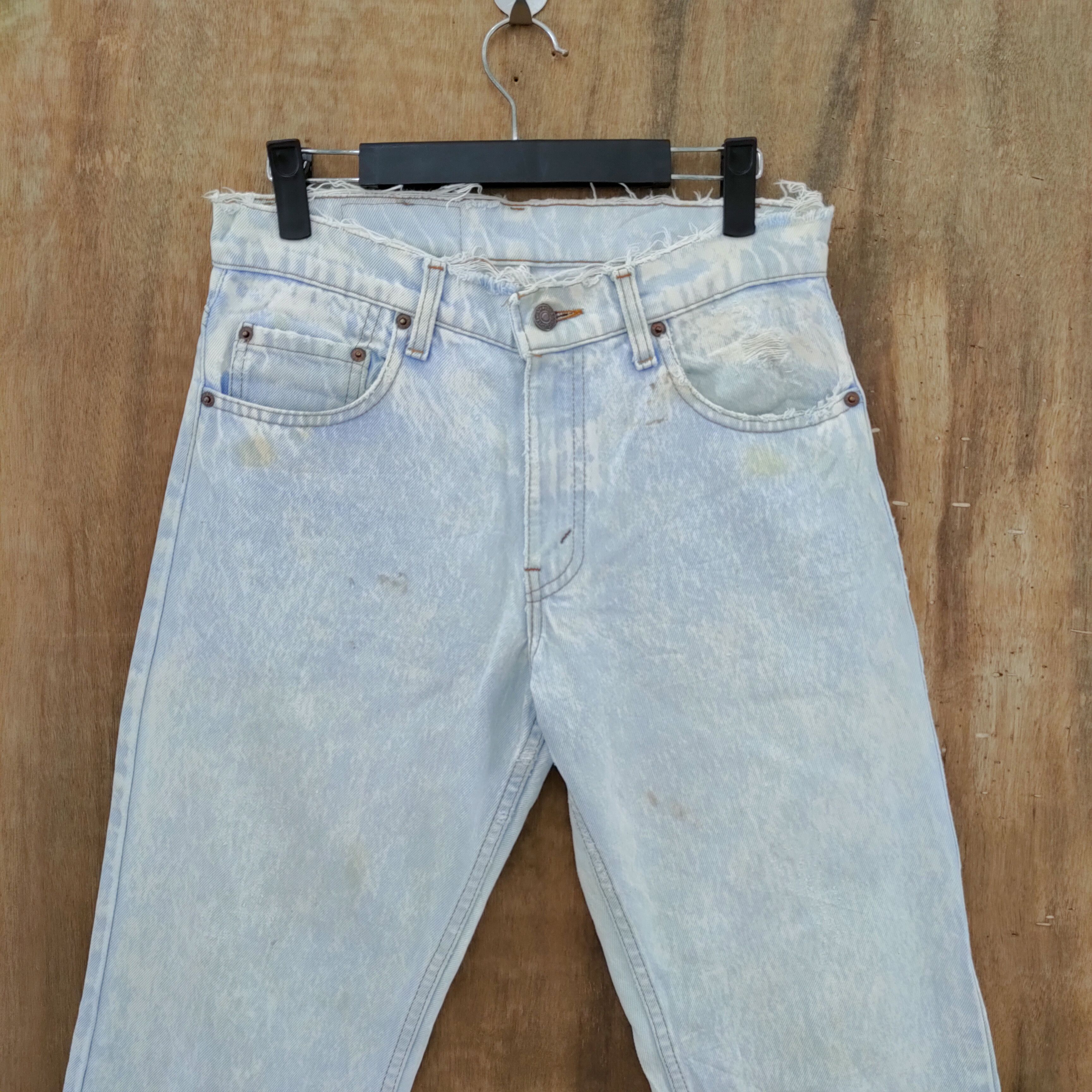 Levi's Vintage Clothing W30 VINTAGE LEVI'S 506 WASHED DISTRESSED LIGHT BLUE DENIM Size US 30 / EU 46 - 2 Thumbnail