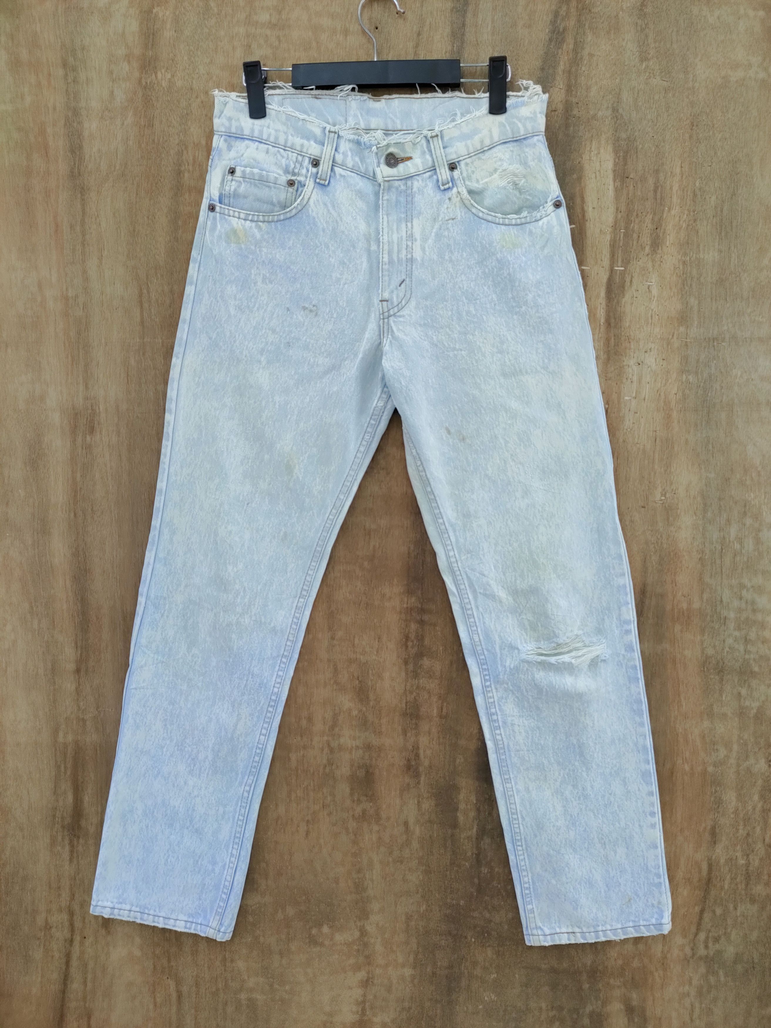 image of Distressed Denim x Levis Vintage Clothing Vintage Levi's Faded Distressed Light Blue Denim in Light