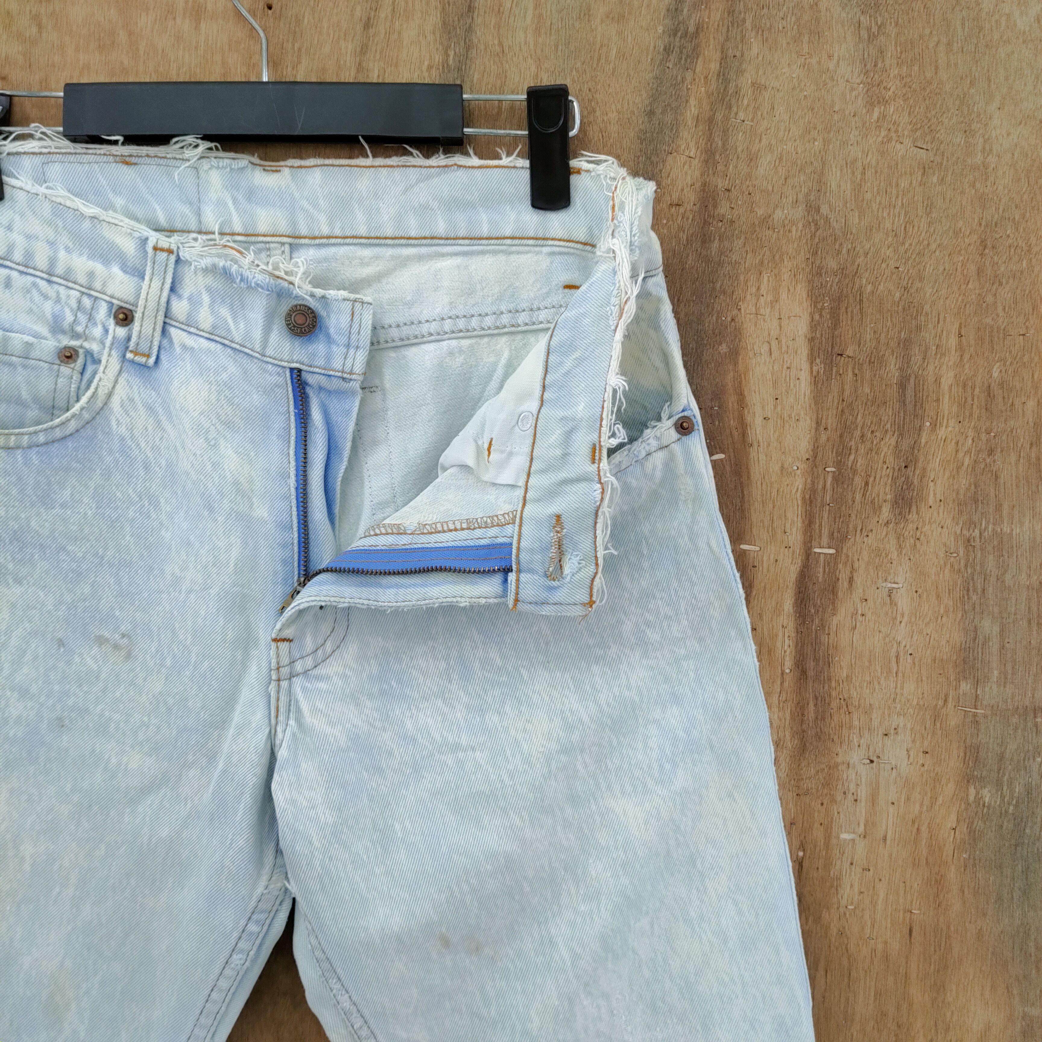 Levi's Vintage Clothing W30 VINTAGE LEVI'S 506 WASHED DISTRESSED LIGHT BLUE DENIM Size US 30 / EU 46 - 6 Thumbnail