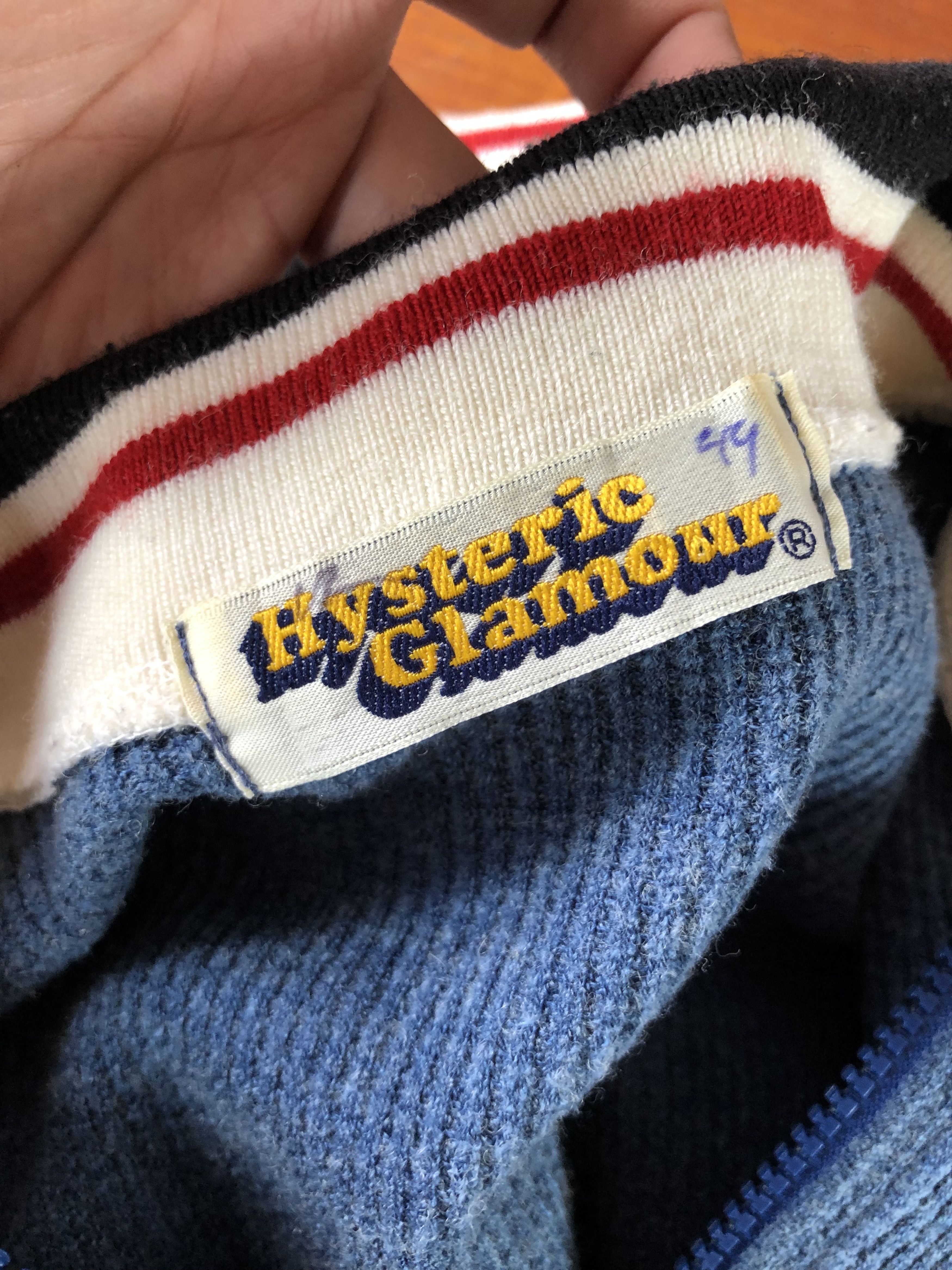 Hysteric Glamour VINTAGE 90’S HYSTERIC GLAMOUR BOX LOGO STRETCH SWEATER Size S / US 4 / IT 40 - 7 Thumbnail