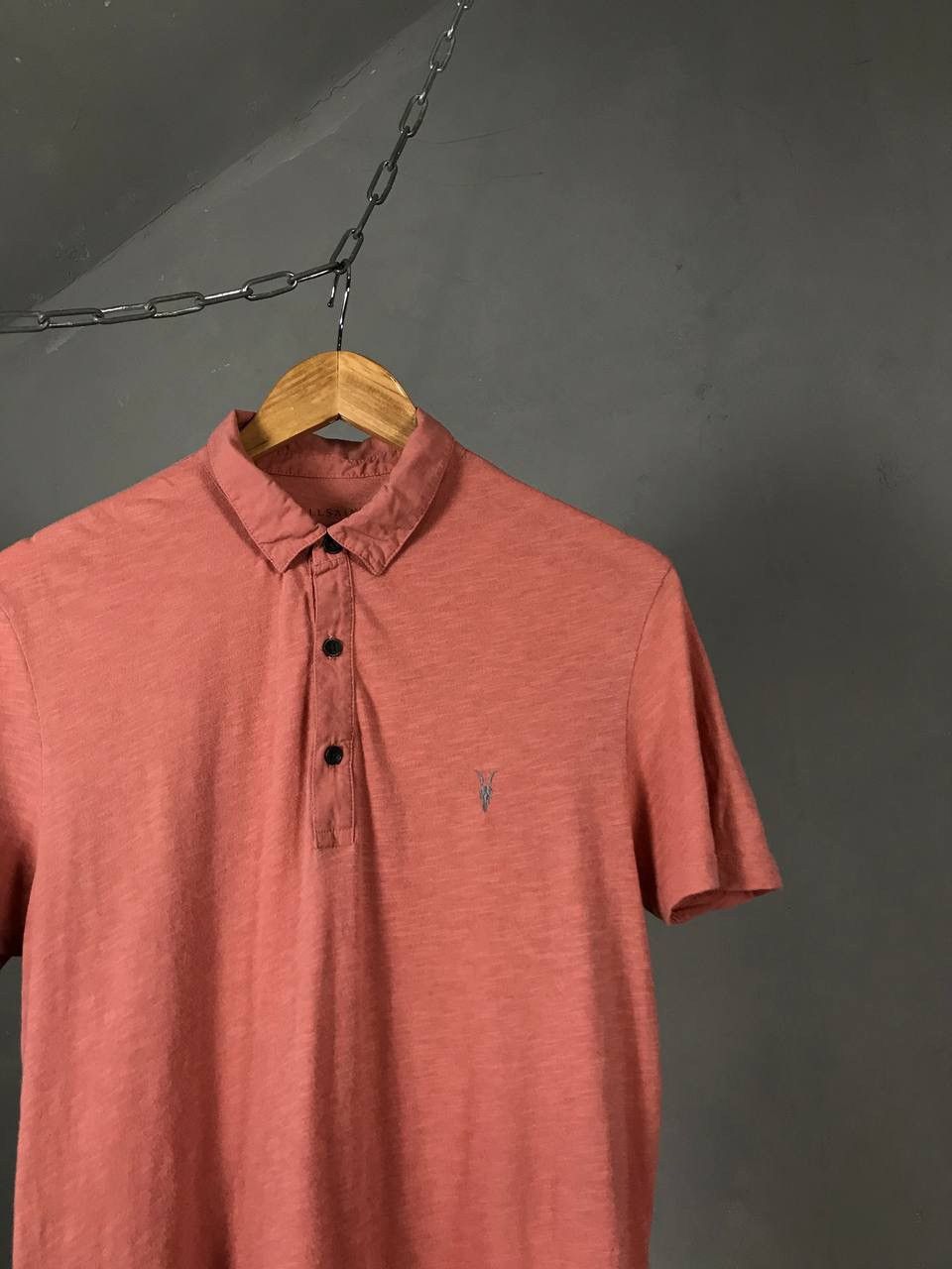 Allsaints Allsaints luxury streetwear pink polo tee Size US S / EU 44-46 / 1 - 2 Thumbnail