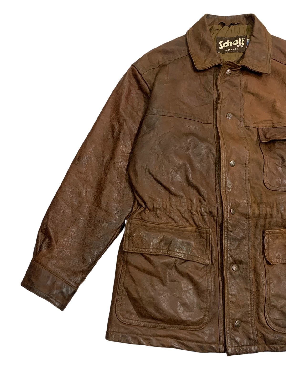 Genuine Leather × Schott 🔥VTG SCHOTT WESTERN LEATHER JACKETS Size US L / EU 52-54 / 3 - 2 Thumbnail