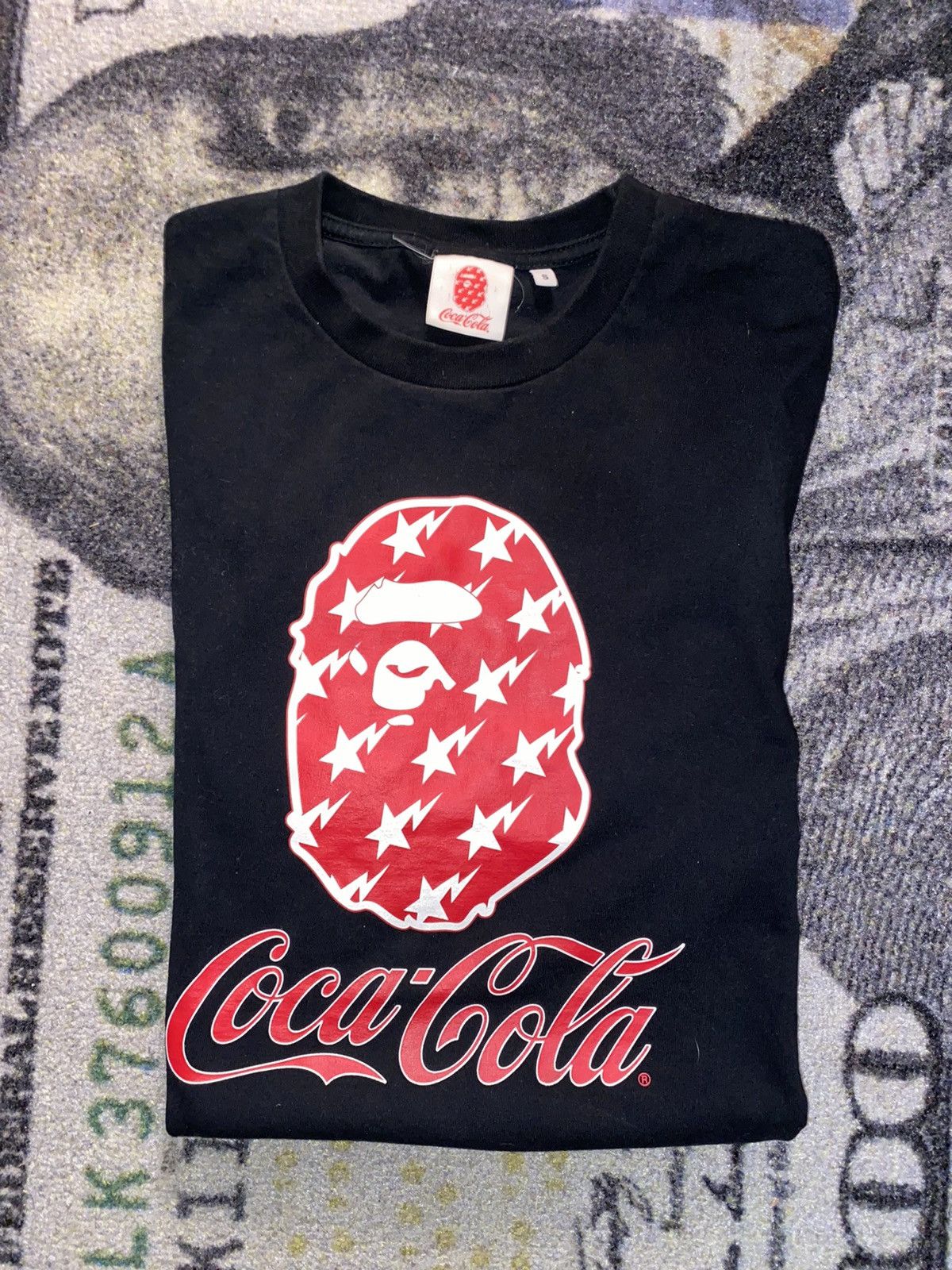 Bape × Coca Cola Bape x Coca Cola Tee Black Size US S / EU 44-46 / 1 - 1 Thumbnail