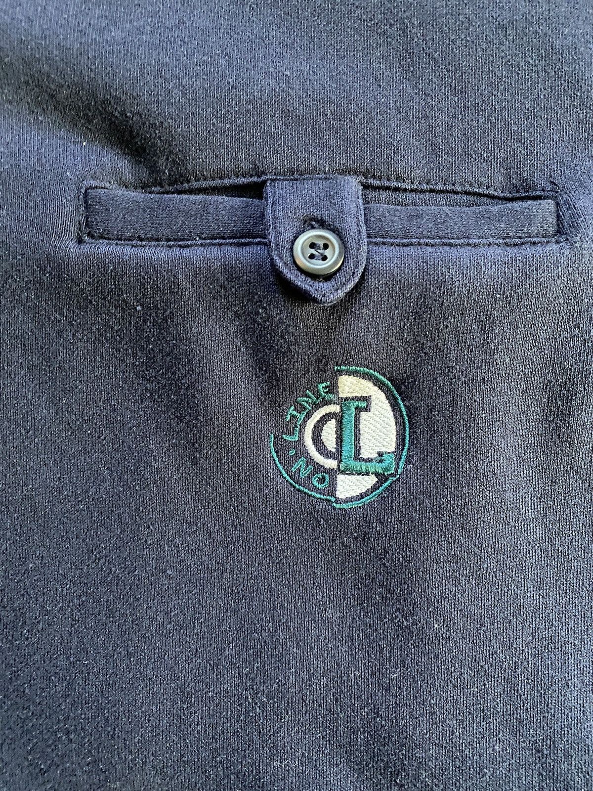 Vintage Vintage 90’s On Line Henley Pocket Navy Crewneck Sweatshirt Size US XL / EU 56 / 4 - 3 Thumbnail