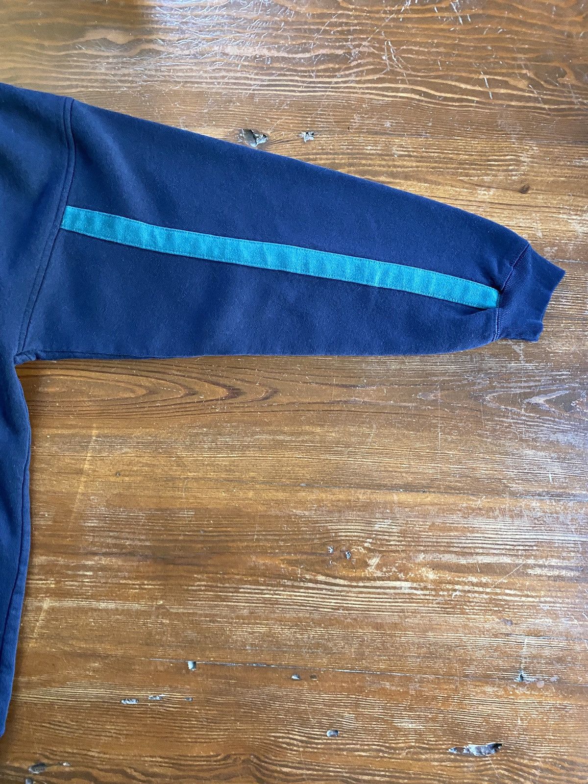 Vintage Vintage 90’s On Line Henley Pocket Navy Crewneck Sweatshirt Size US XL / EU 56 / 4 - 11 Thumbnail