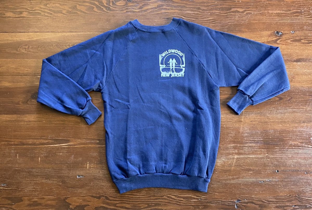 Vintage Vintage 70’s Wildwood New Jersey Raglan Crewneck Sweatshirt Size US S / EU 44-46 / 1 - 2 Thumbnail