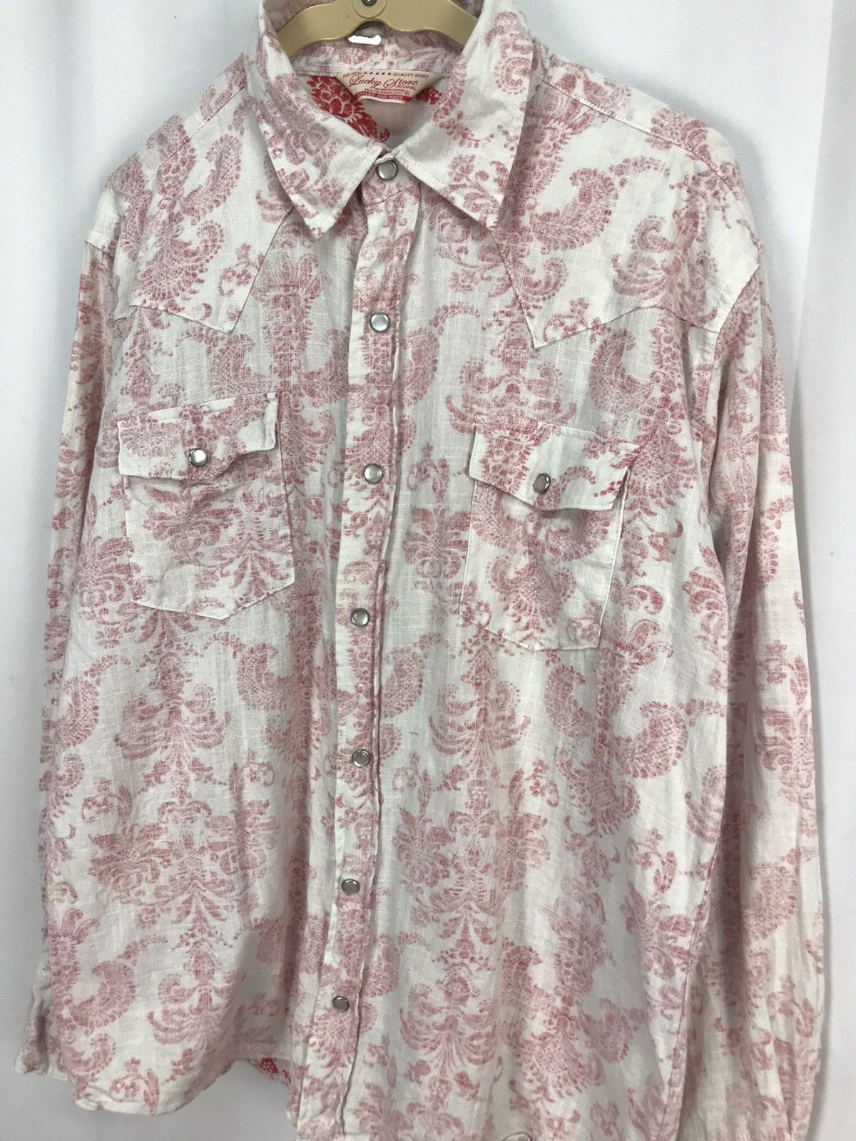 Japanese Brand × Other Lucky store snap button fullprint shirt long sleeve Size US M / EU 48-50 / 2 - 5 Thumbnail