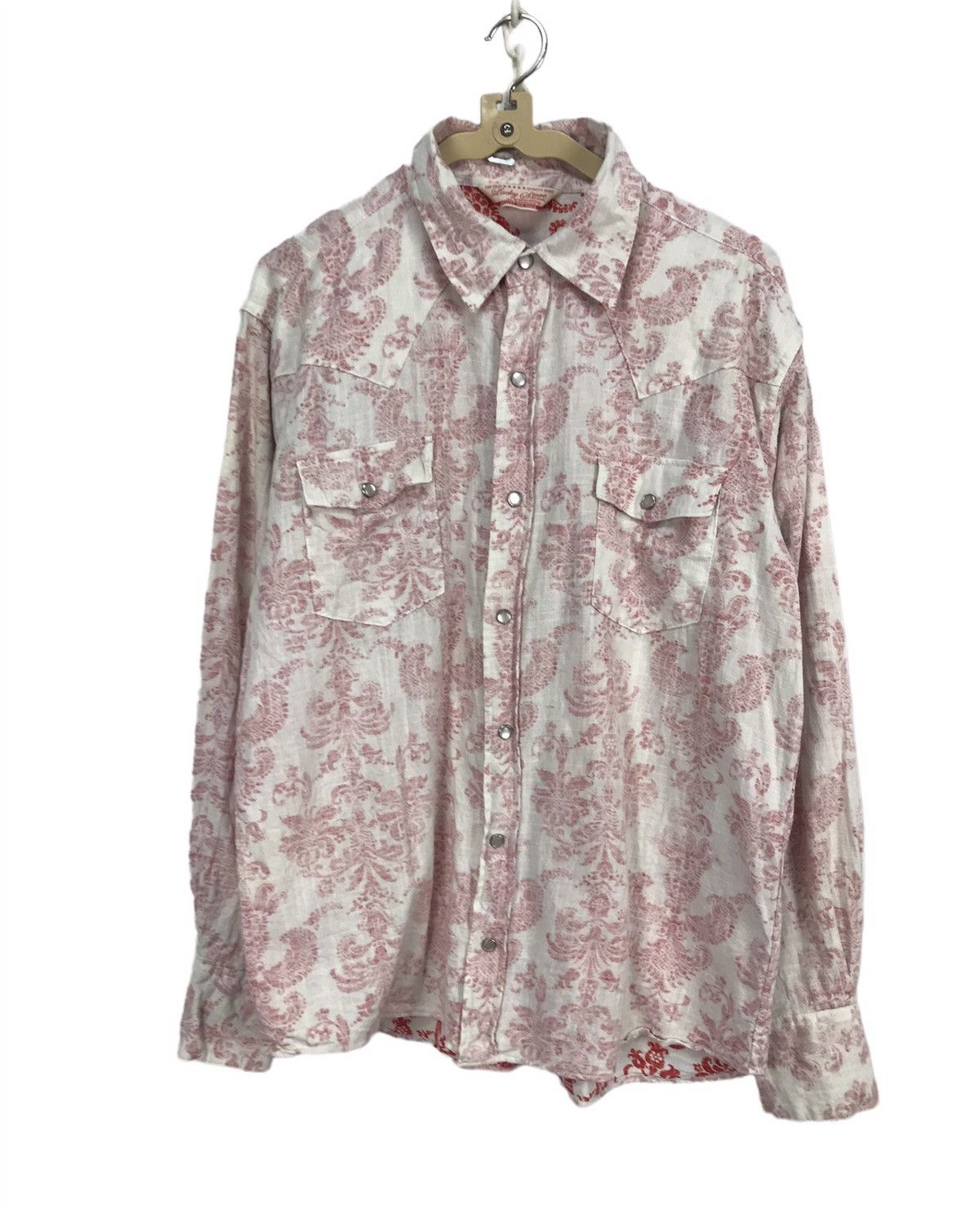 image of Lucky Store Snap Button Fullprint Shirt Long Sleeve, Men's (Size Medium)