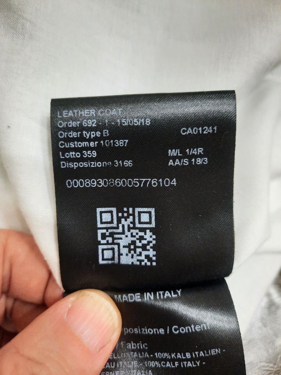 Calvin Klein 205W39NYC *New* FW18 AW18 Acid Wash Leather Paint Trench Coat Size US S / EU 44-46 / 1 - 10 Thumbnail