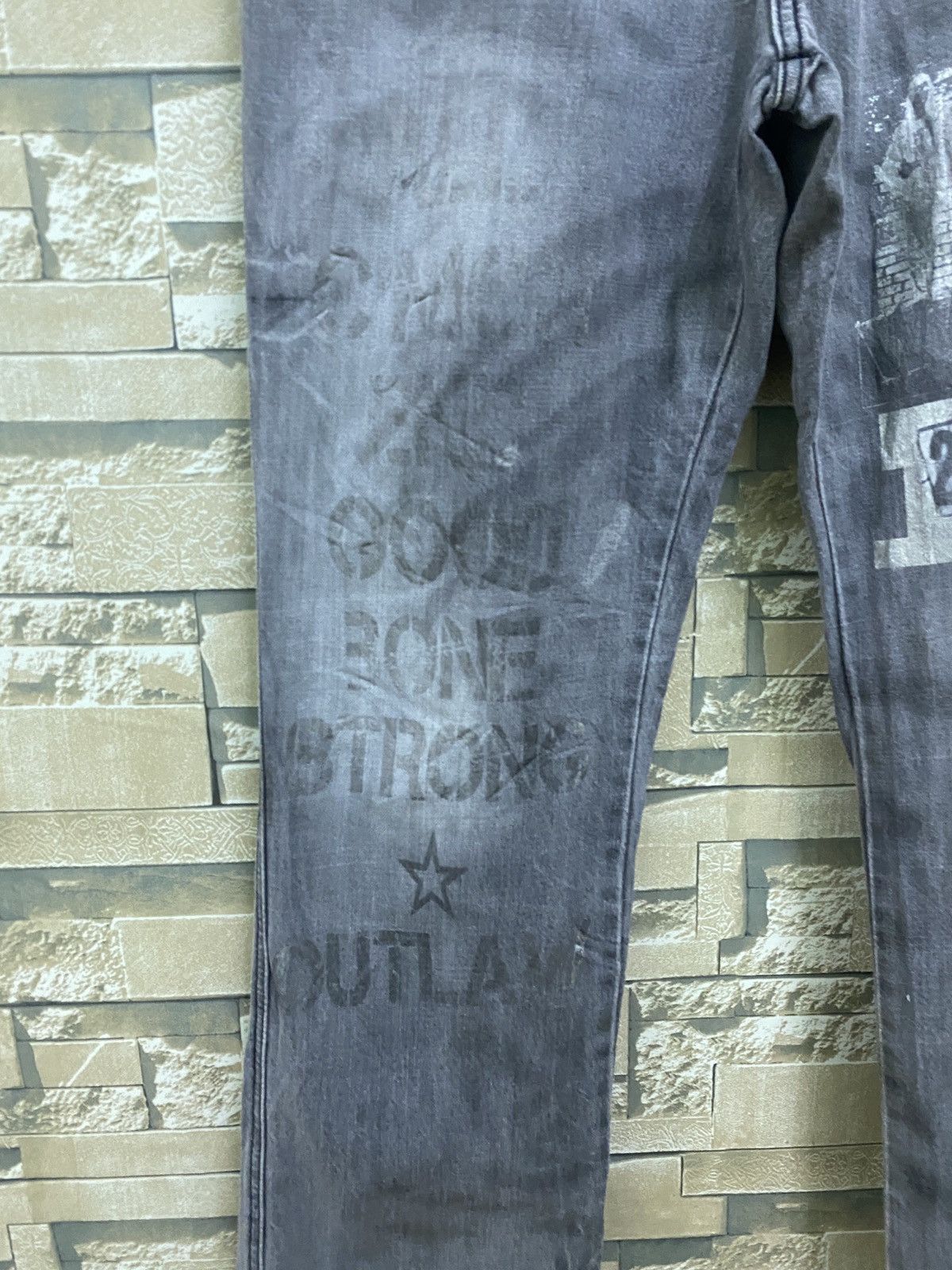 Japanese Brand × Vintage Vintage SEMANTIC DESIGN Printed 27101963 Flared Pants Size US 32 / EU 48 - 7 Thumbnail