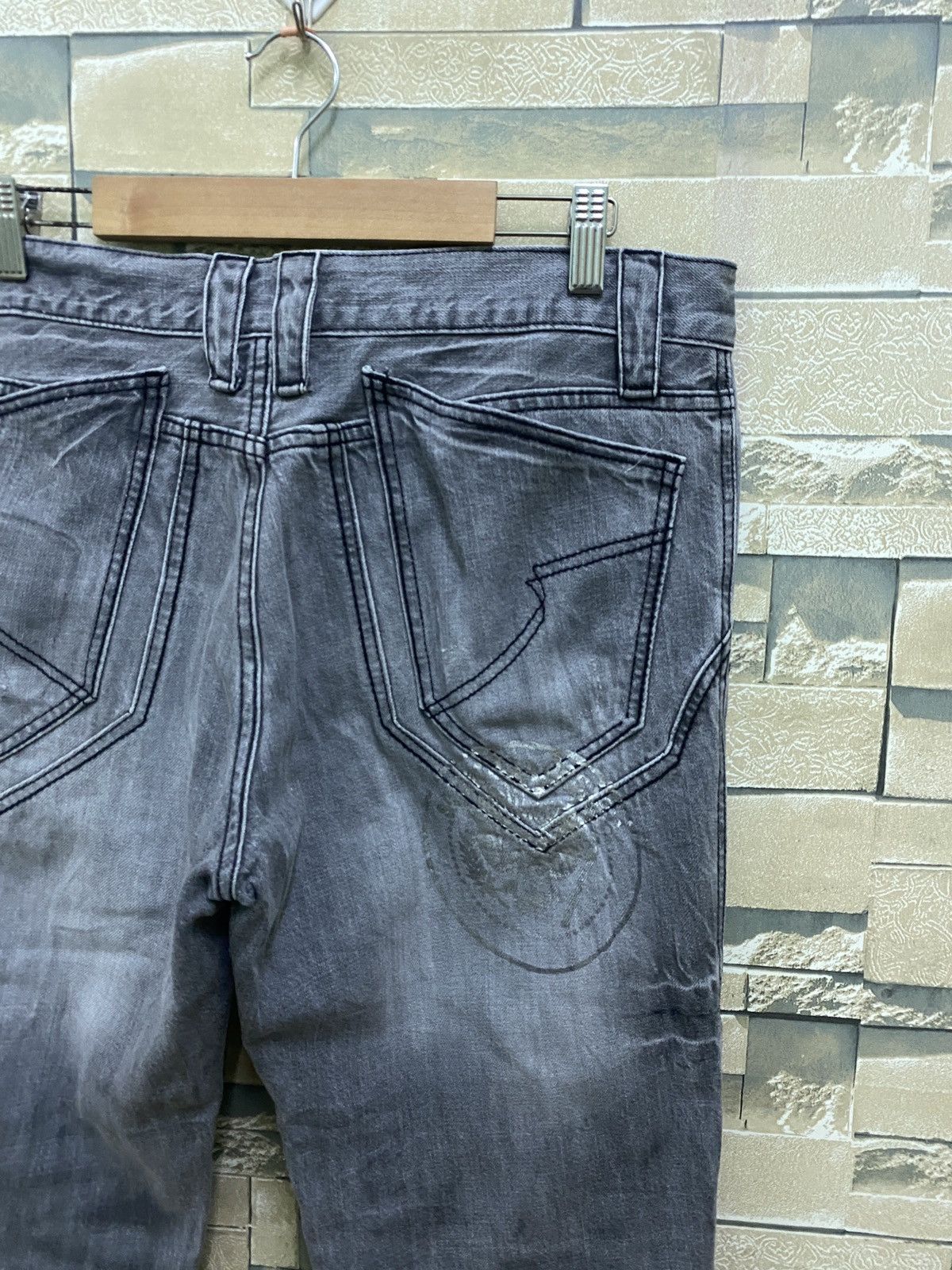 Japanese Brand × Vintage Vintage SEMANTIC DESIGN Printed 27101963 Flared Pants Size US 32 / EU 48 - 12 Thumbnail