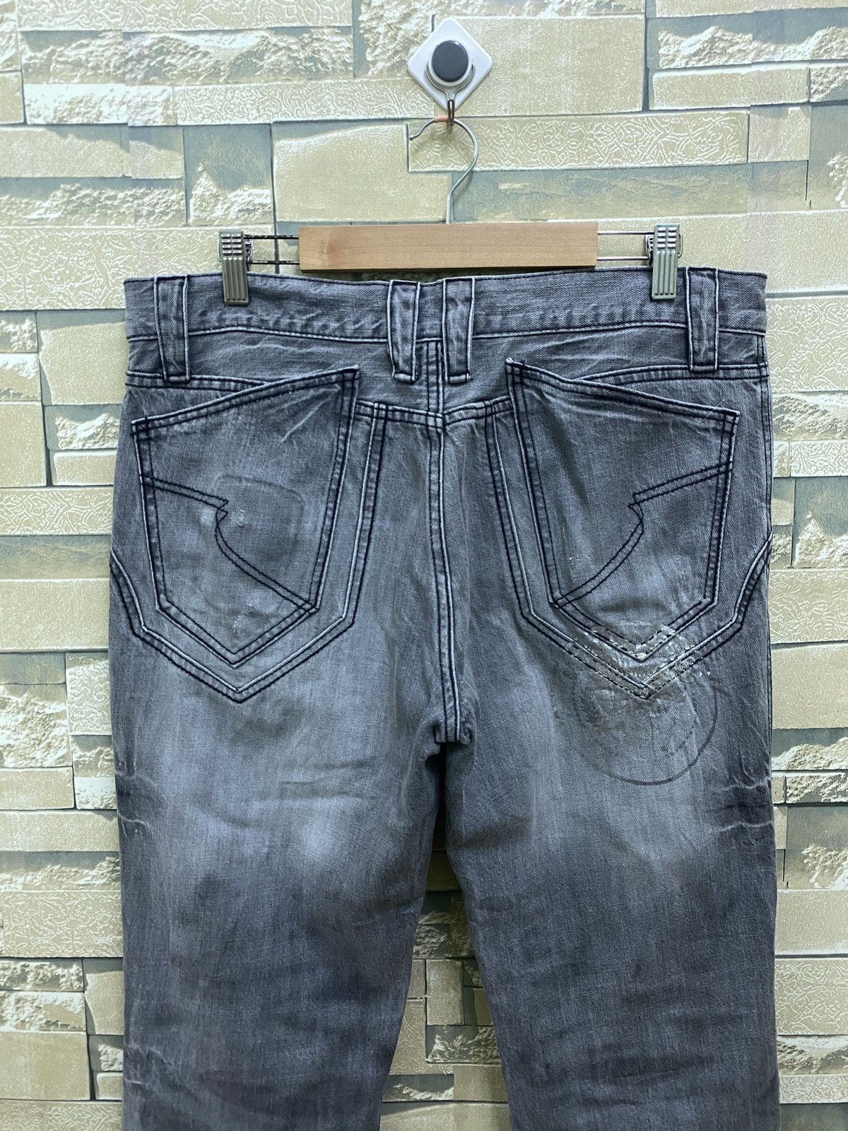 Japanese Brand × Vintage Vintage SEMANTIC DESIGN Printed 27101963 Flared Pants Size US 32 / EU 48 - 10 Thumbnail