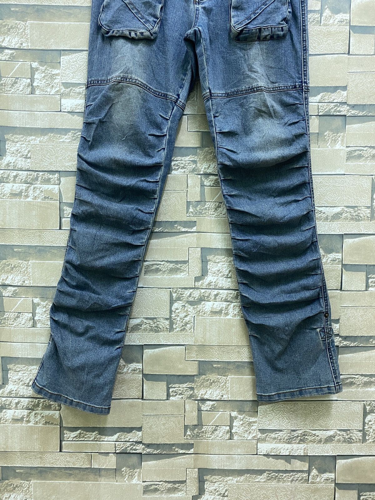 Japanese Brand × Vintage OXTO Bush Pant Denim Blue Jeans Stacked Design Size US 30 / EU 46 - 8 Thumbnail