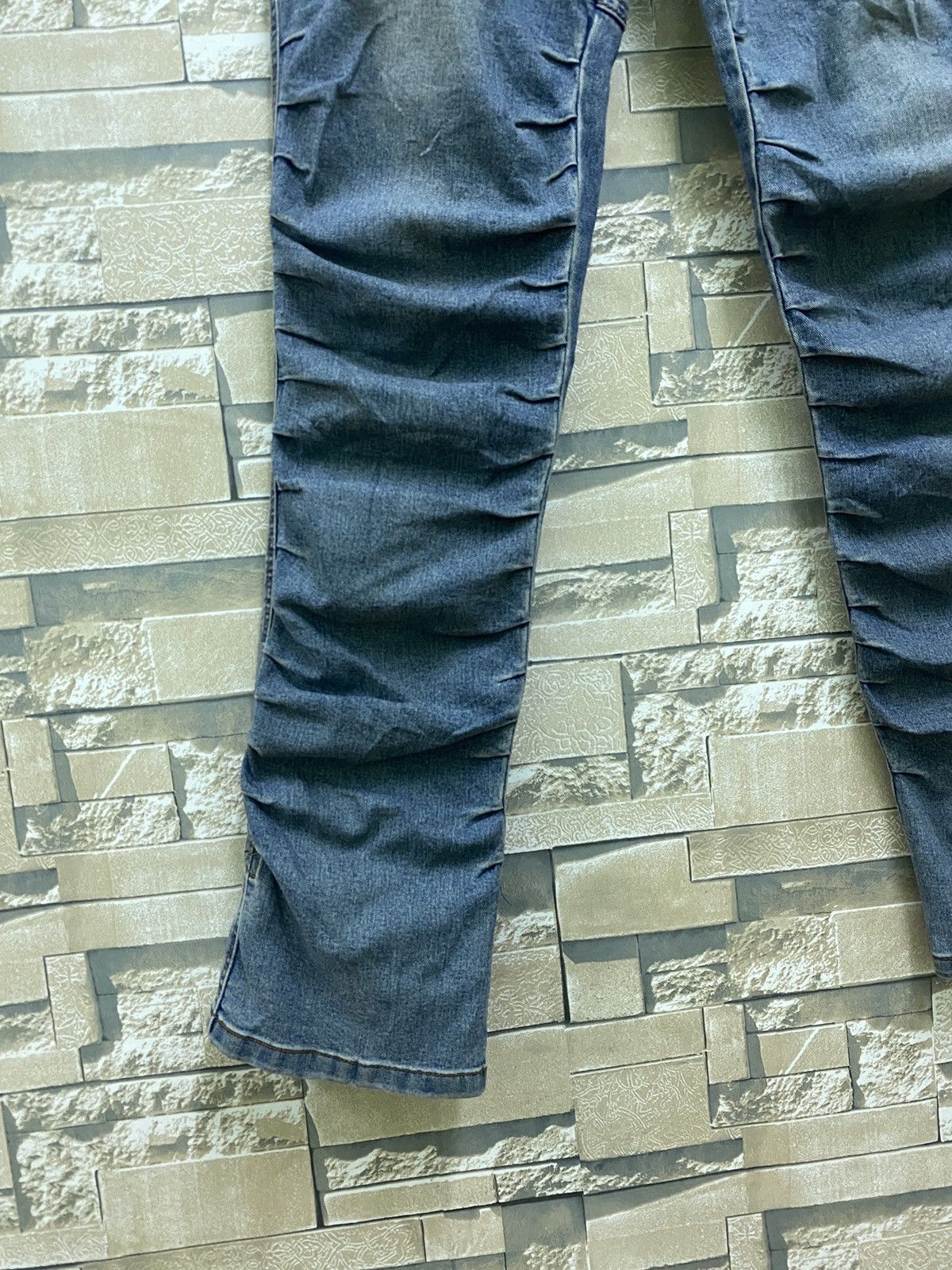 Japanese Brand × Vintage OXTO Bush Pant Denim Blue Jeans Stacked Design Size US 30 / EU 46 - 7 Thumbnail