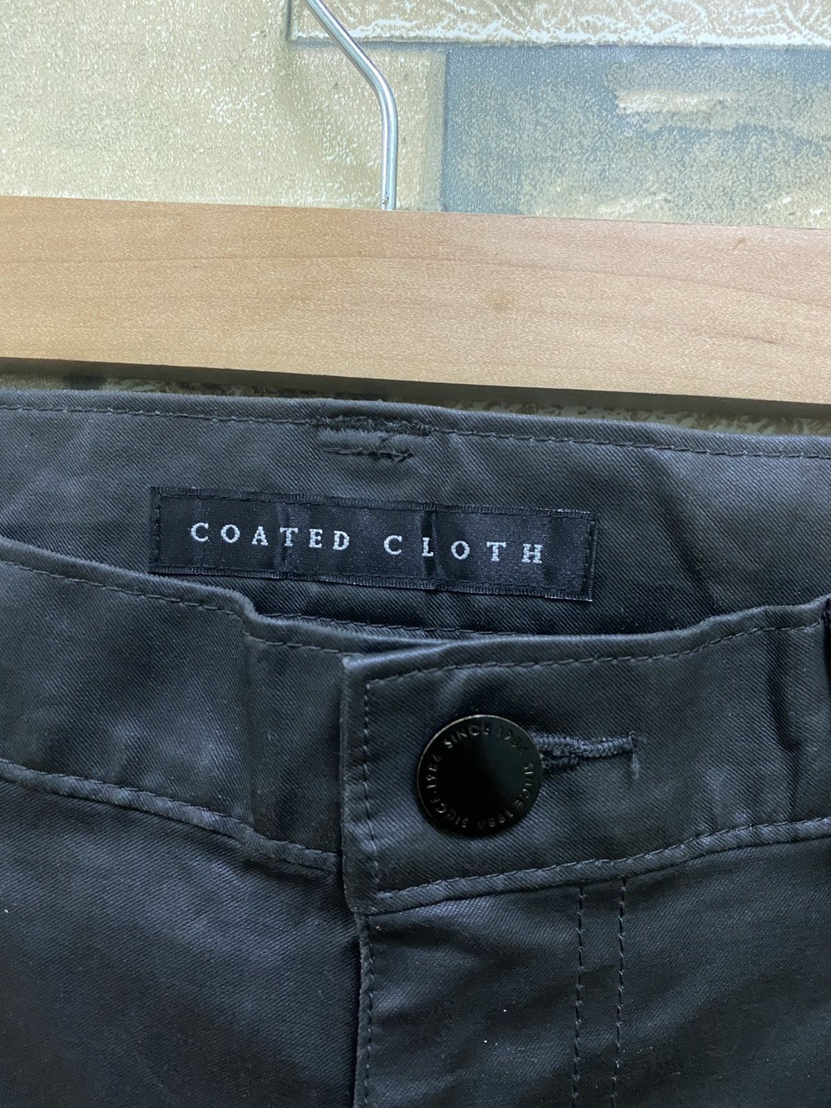 Japanese Brand UNIQLO Coated Cloth Synthetic Leather Pants Size US 29 - 9 Thumbnail