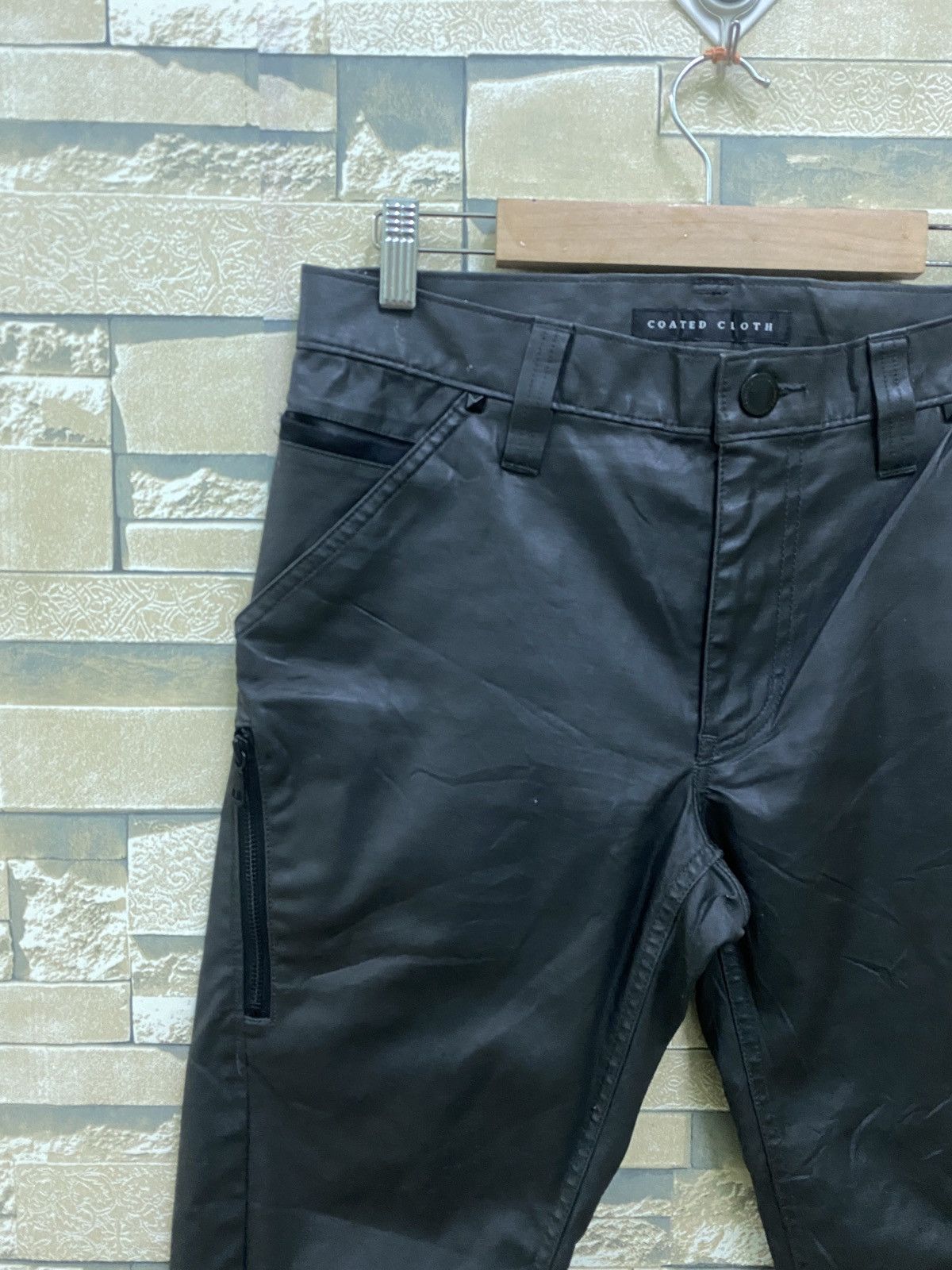 Japanese Brand UNIQLO Coated Cloth Synthetic Leather Pants Size US 29 - 4 Thumbnail