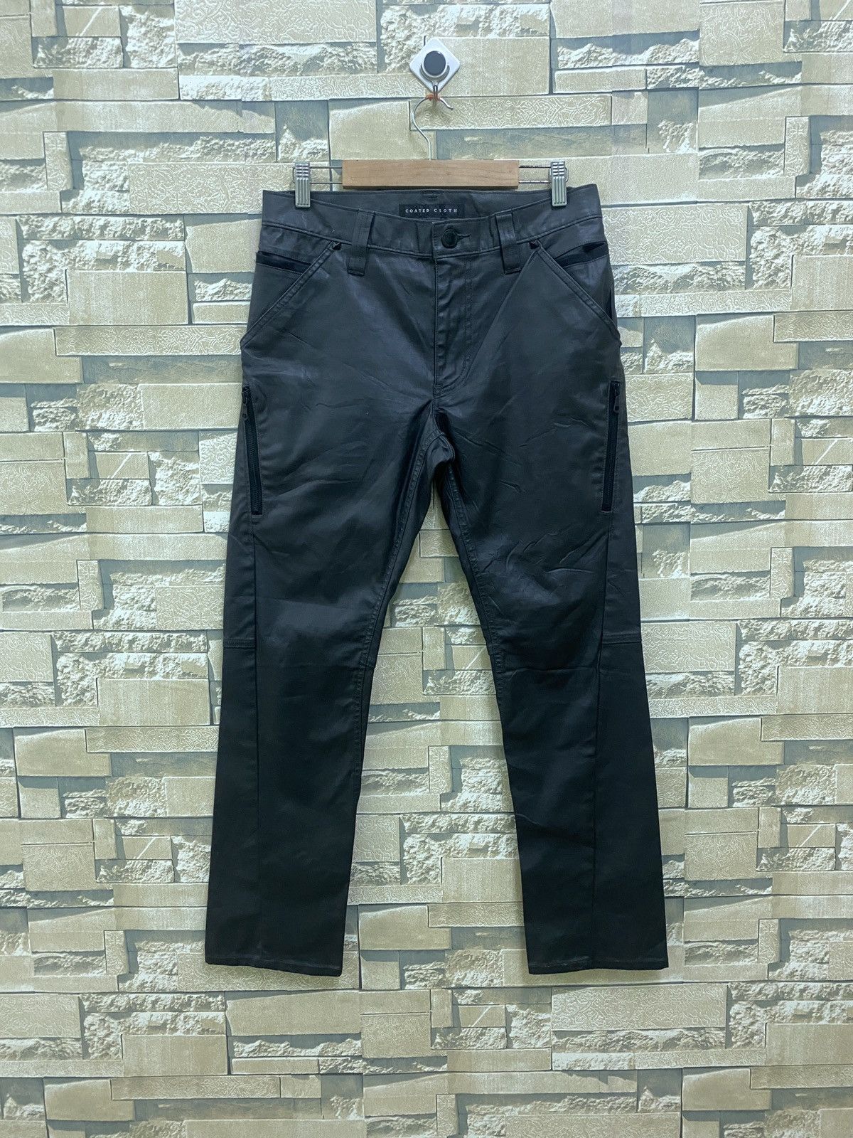 Japanese Brand Streetwear UNIQLO Coated Cloth Synthetic Leather Pants Grailed