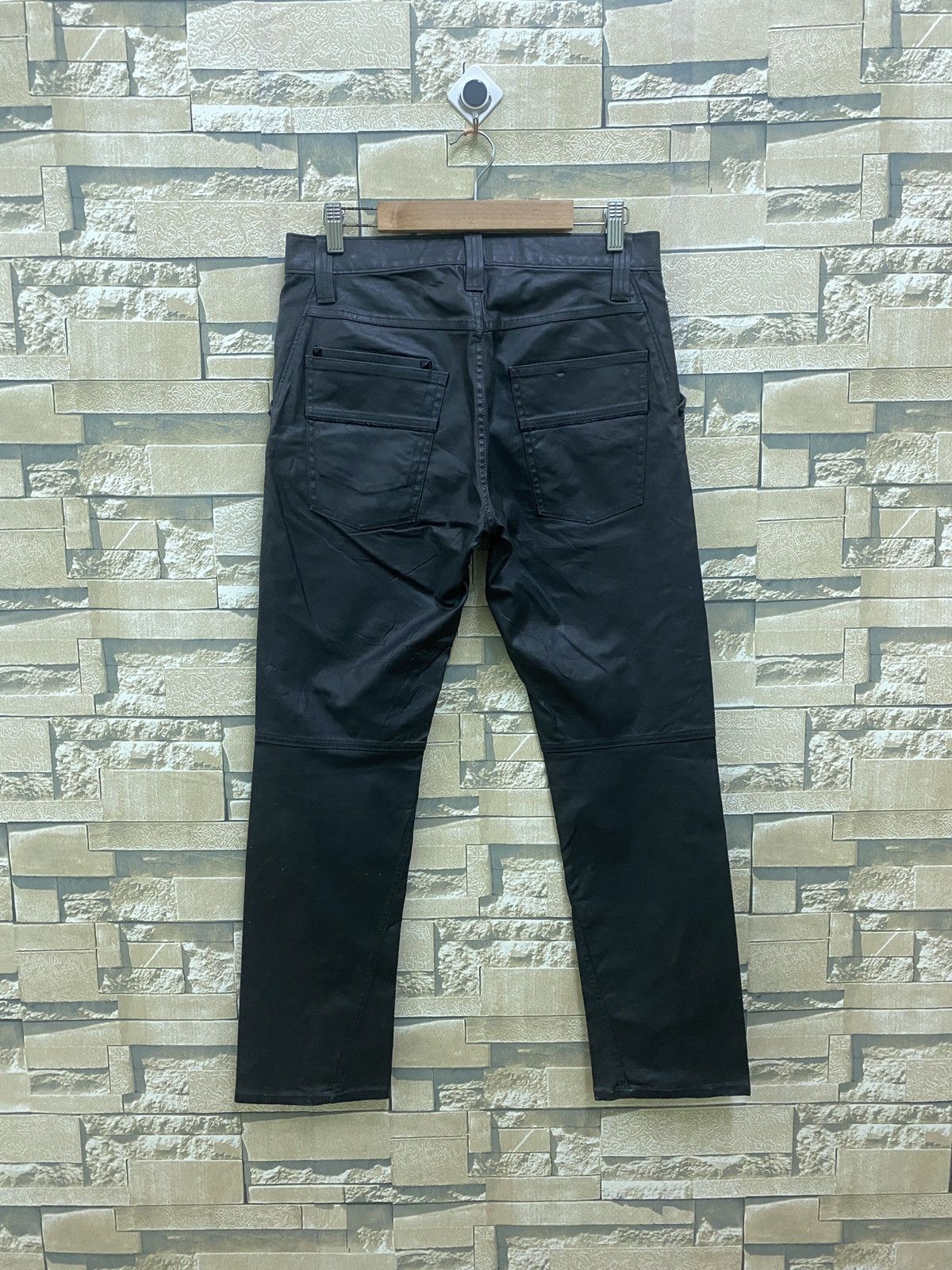 Japanese Brand UNIQLO Coated Cloth Synthetic Leather Pants Size US 29 - 2 Thumbnail