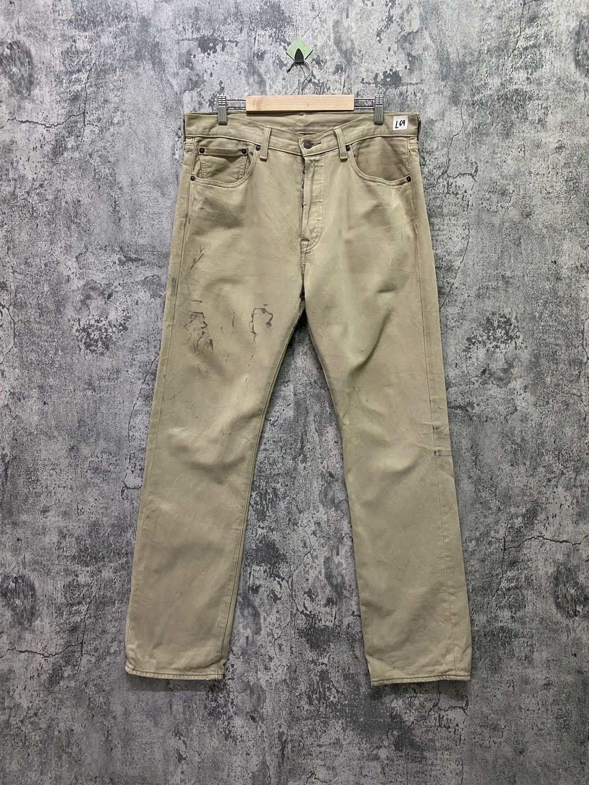 Levi's × Vintage Vintage LEVIS 501 Single R Distressed Denim - L69 Size US 34 / EU 50 - 1 Thumbnail