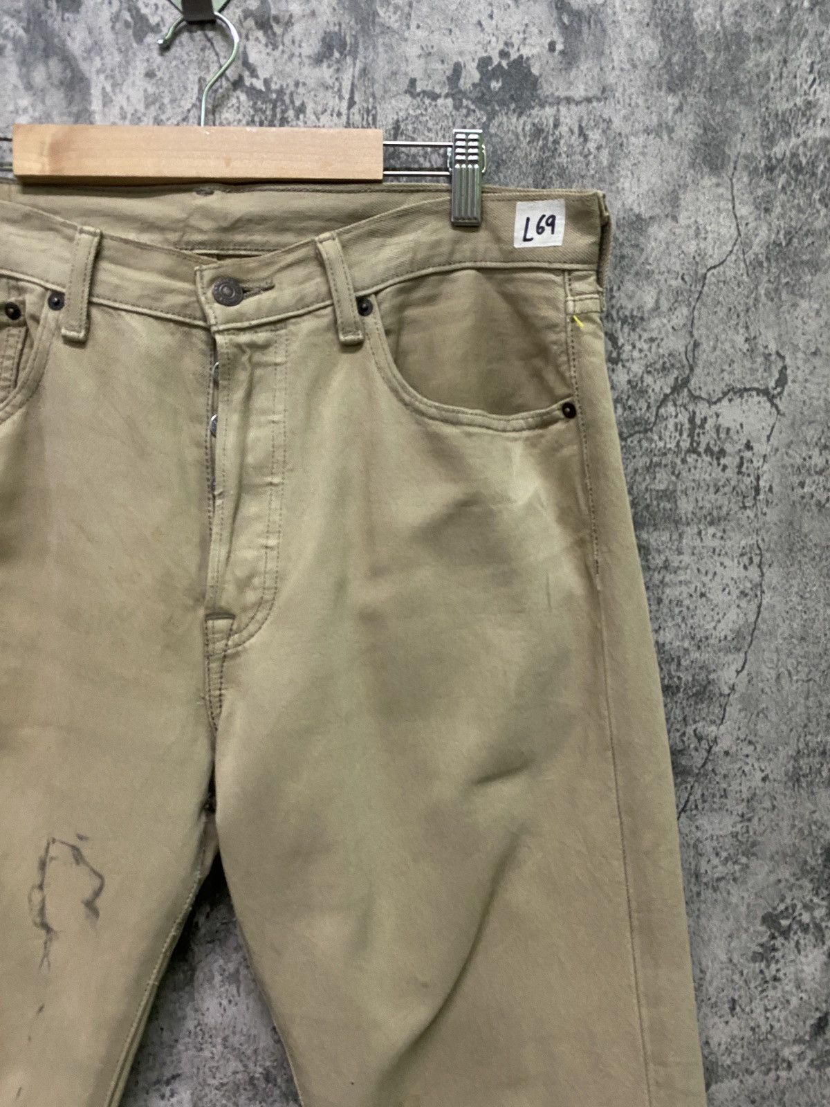 Levi's × Vintage Vintage LEVIS 501 Single R Distressed Denim - L69 Size US 34 / EU 50 - 7 Thumbnail