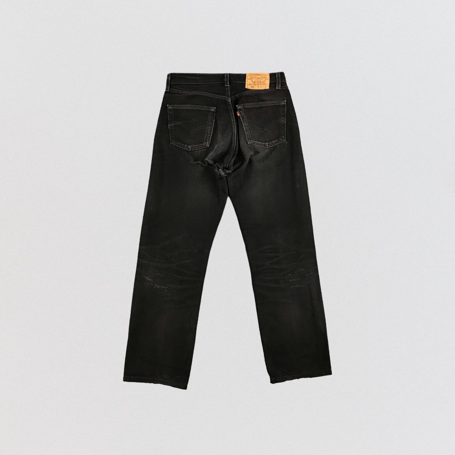 Levi's × Vintage 90s Vintage Distress Levis 501 Jeans-JM1670 Size US 31 - 2 Thumbnail