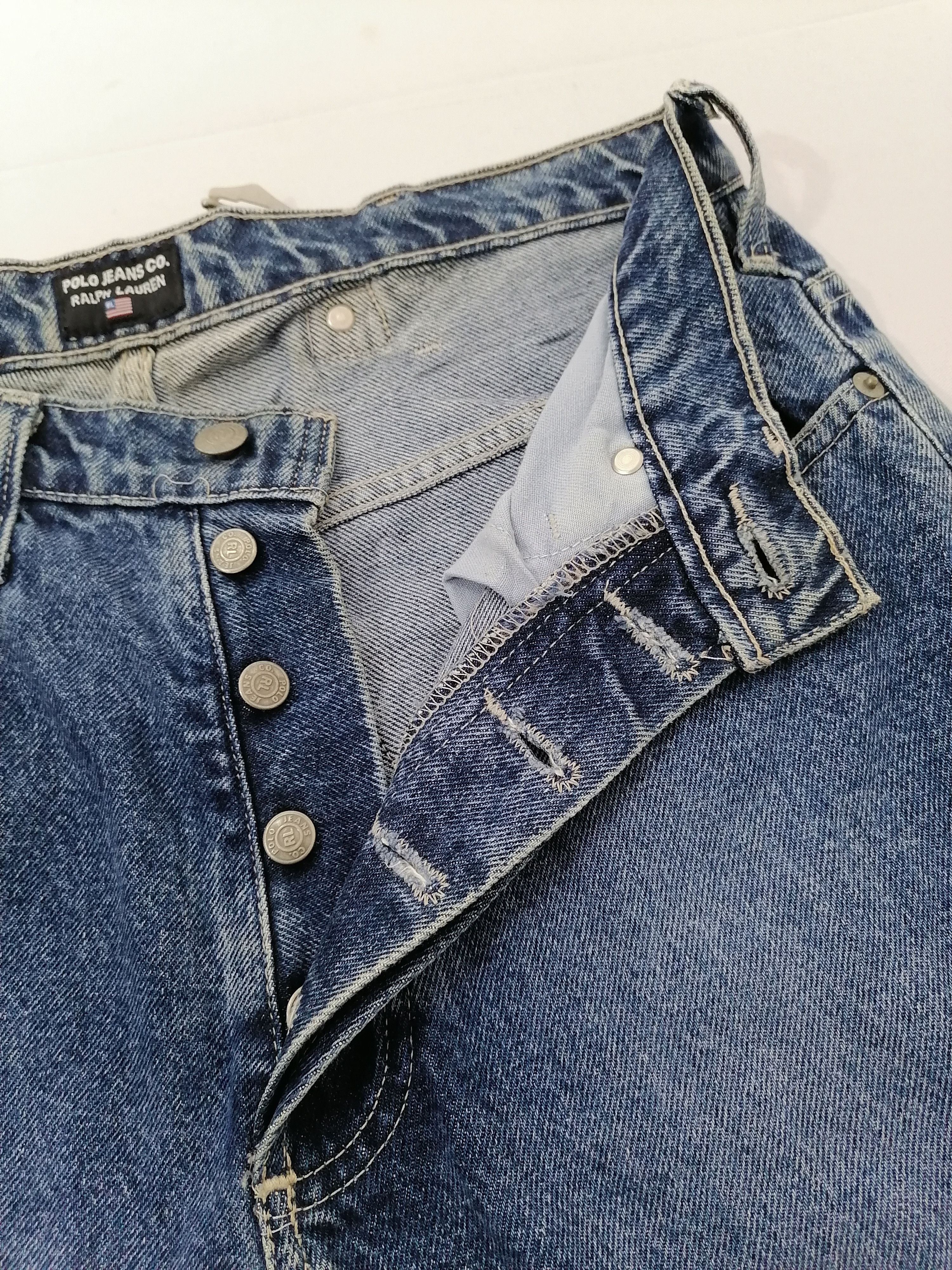 Polo Ralph Lauren Polo Ralph Lauren Buckle Fly Button Denim Jeans Size US 32 / EU 48 - 3 Thumbnail