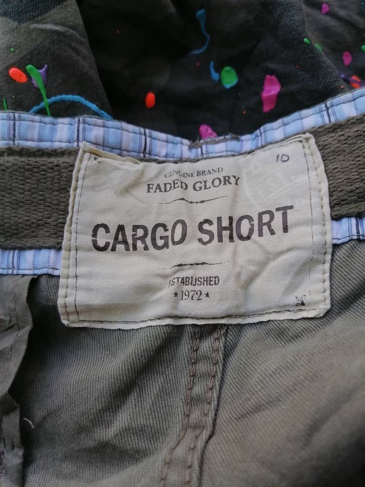 Faded Glory Faded Glory Paint Splash Camo Shorts Cargo Pants Size US 38 / EU 54 - 6 Thumbnail