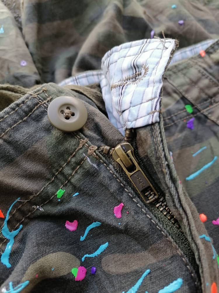 Faded Glory Faded Glory Paint Splash Camo Shorts Cargo Pants Size US 38 / EU 54 - 3 Thumbnail