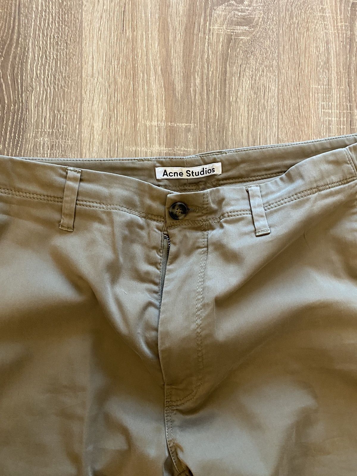 Acne Studios Acne Studios green chino trousers Size US 34 / EU 50 - 2 Thumbnail