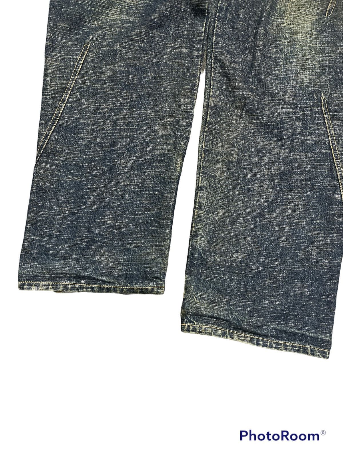 Japanese Brand RARE🔥 JAPANESE BRAND SCANNER DISTRESSED INSPIRED KAPITAL Size US 36 / EU 52 - 6 Thumbnail