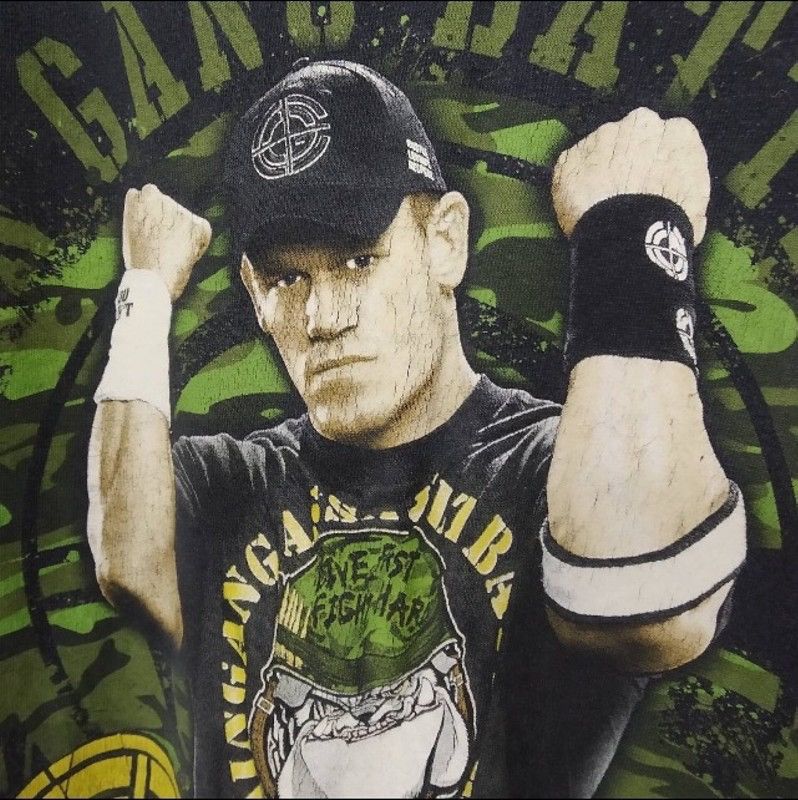 Rap Tees Vintage John Cena Wrestler American Actor Rap Tee Shirt Size US L / EU 52-54 / 3 - 3 Thumbnail