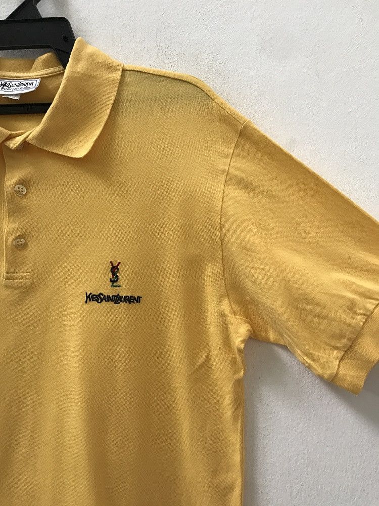 Yves Saint Laurent YSL Tricots Pour Homme Made in Italy Yellow Polo Shirt Size US M / EU 48-50 / 2 - 3 Thumbnail