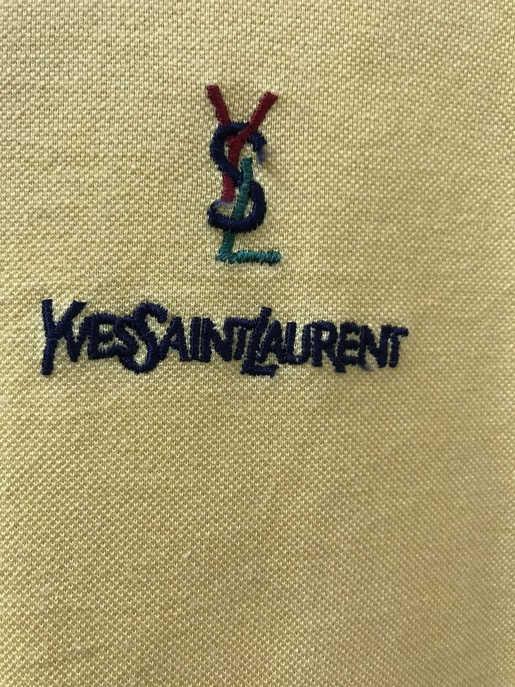 Yves Saint Laurent YSL Tricots Pour Homme Made in Italy Yellow Polo Shirt Size US M / EU 48-50 / 2 - 4 Thumbnail