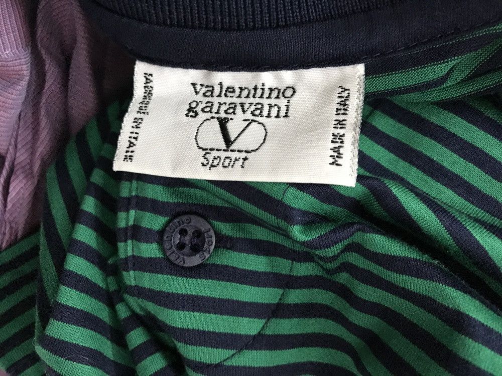 Valentino Valentino Garavani Sports Made in Italy Striped Polo Shirt Size US M / EU 48-50 / 2 - 7 Thumbnail