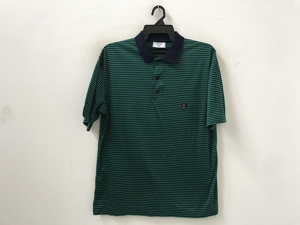Valentino Valentino Garavani Sports Made in Italy Striped Polo Shirt Size US M / EU 48-50 / 2 - 1 Thumbnail