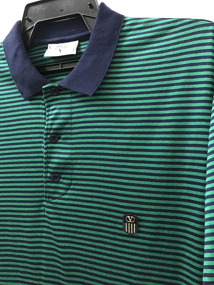 Valentino Valentino Garavani Sports Made in Italy Striped Polo Shirt Size US M / EU 48-50 / 2 - 3 Thumbnail