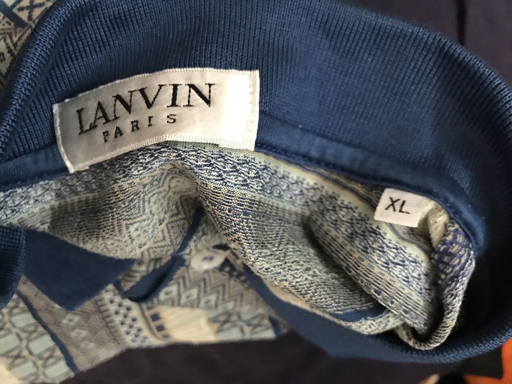 Lanvin LANVIN PARIS Made in Italy Striped Polo Shirt Size US L / EU 52-54 / 3 - 7 Thumbnail
