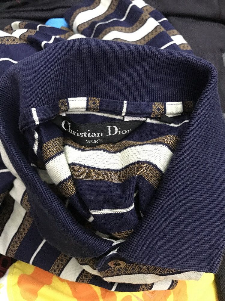 Christian Dior Monsieur × Dior Christian Dior Sports Striped Polo Shirt Size US M / EU 48-50 / 2 - 8 Thumbnail