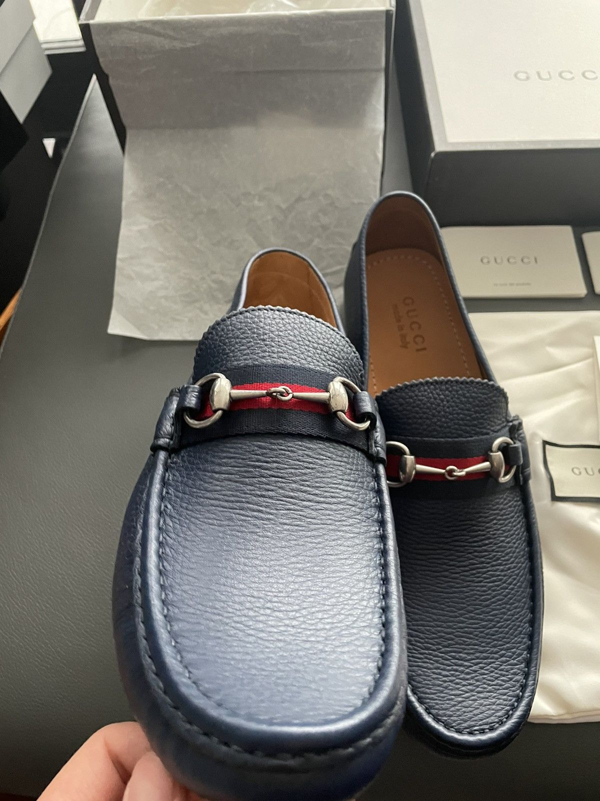 Gucci Iconic BrandNew Runway Classic Horsebit Leather Loafer Shoes Size US 11.5 / EU 44-45 - 9 Thumbnail
