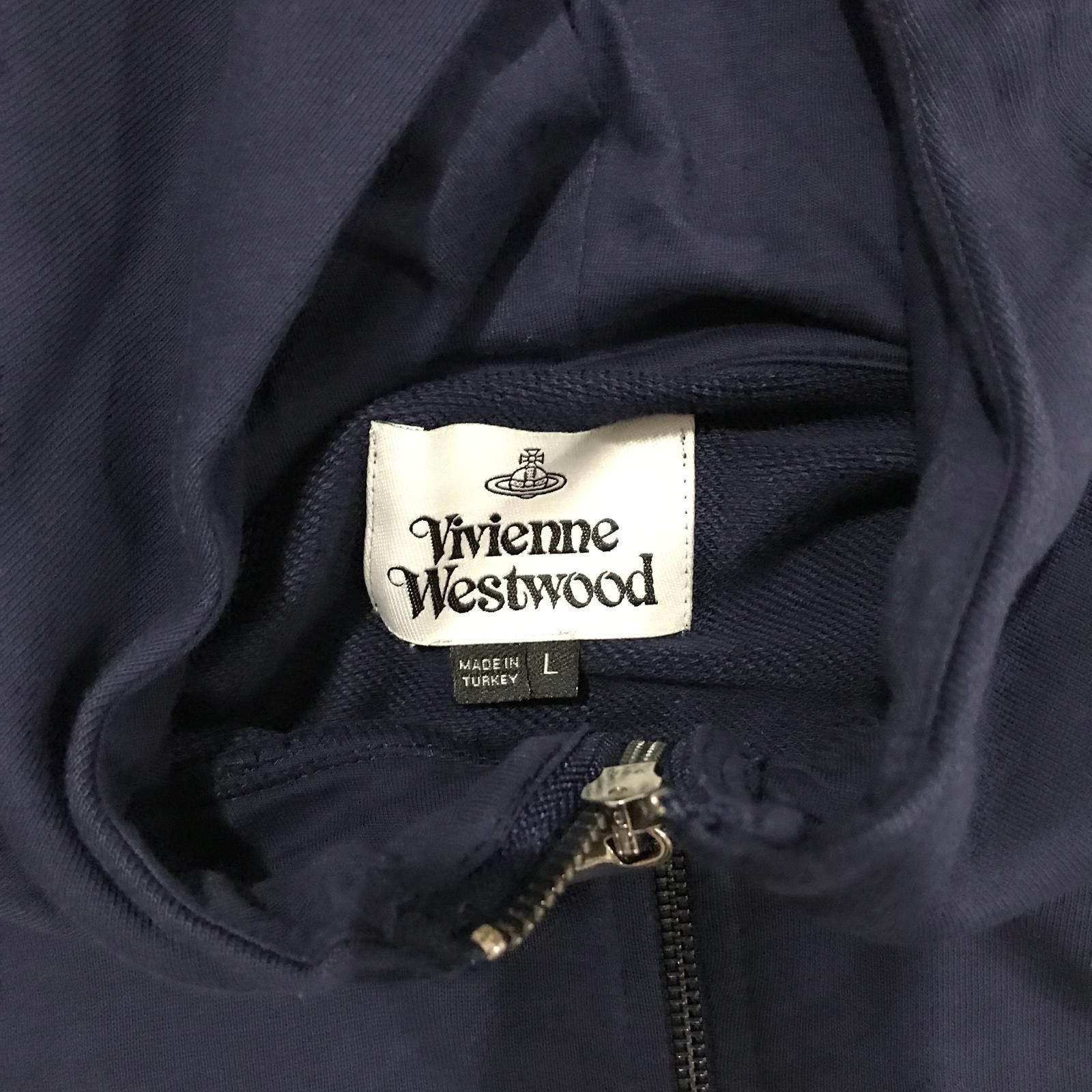 Vivienne Westwood vivienne westwood navy blue zipped hoodie Size US L / EU 52-54 / 3 - 4 Thumbnail