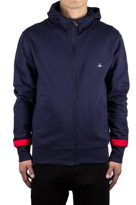Vivienne Westwood vivienne westwood navy blue zipped hoodie Size US L / EU 52-54 / 3 - 1 Thumbnail