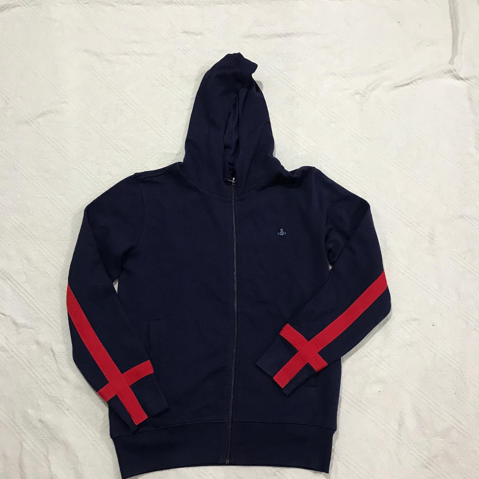 Vivienne Westwood vivienne westwood navy blue zipped hoodie Size US L / EU 52-54 / 3 - 3 Thumbnail