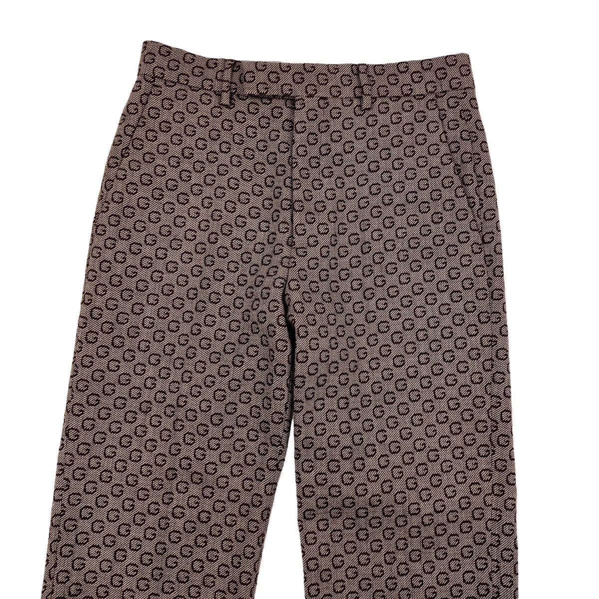 Image of Gucci G Print Trousers in Brown, Men's (Size 30)