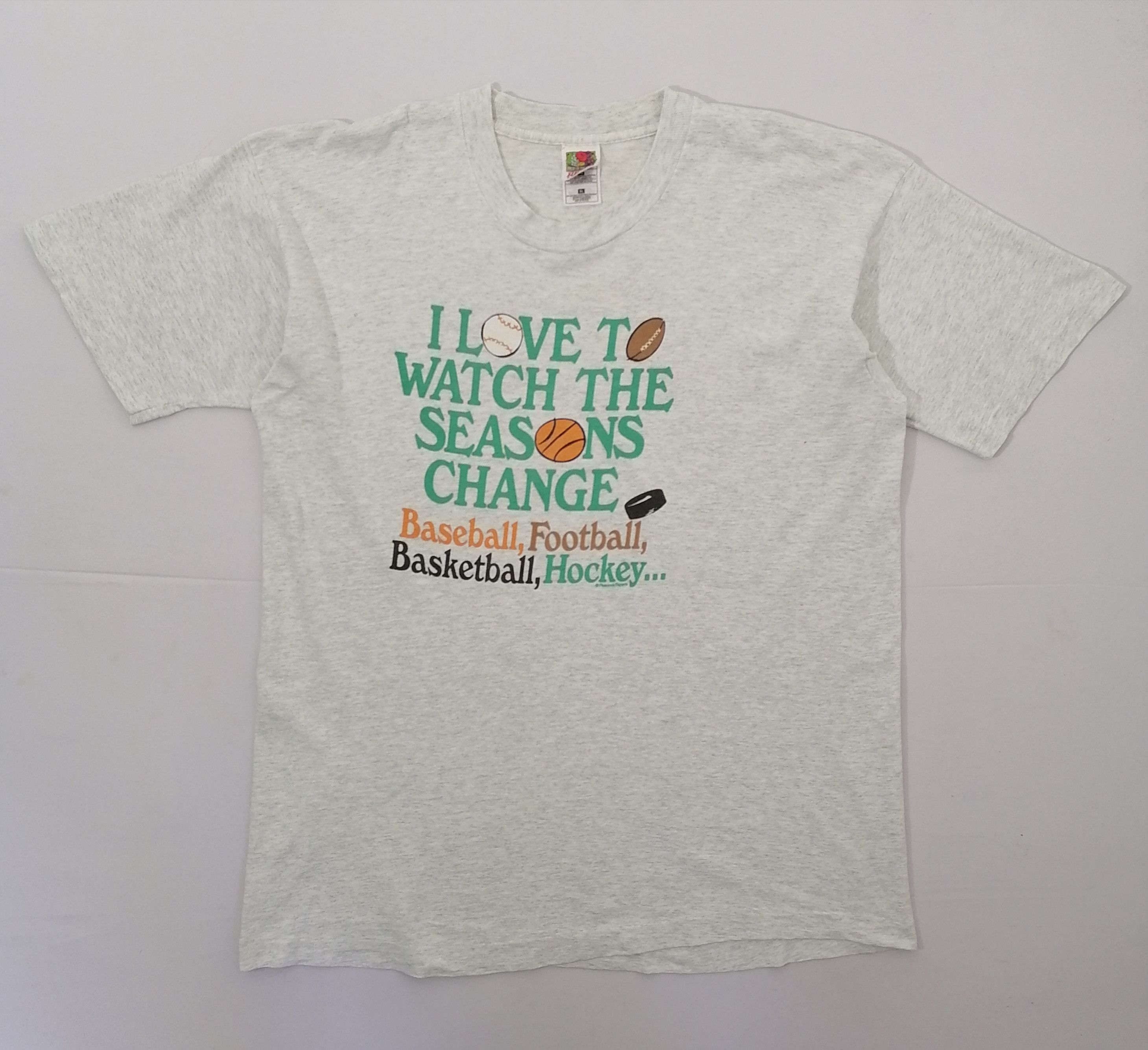 Fruit Of The Loom × Vintage Fruit Of The Loom Sports Graphic Tee Size US XL / EU 56 / 4 - 1 Thumbnail