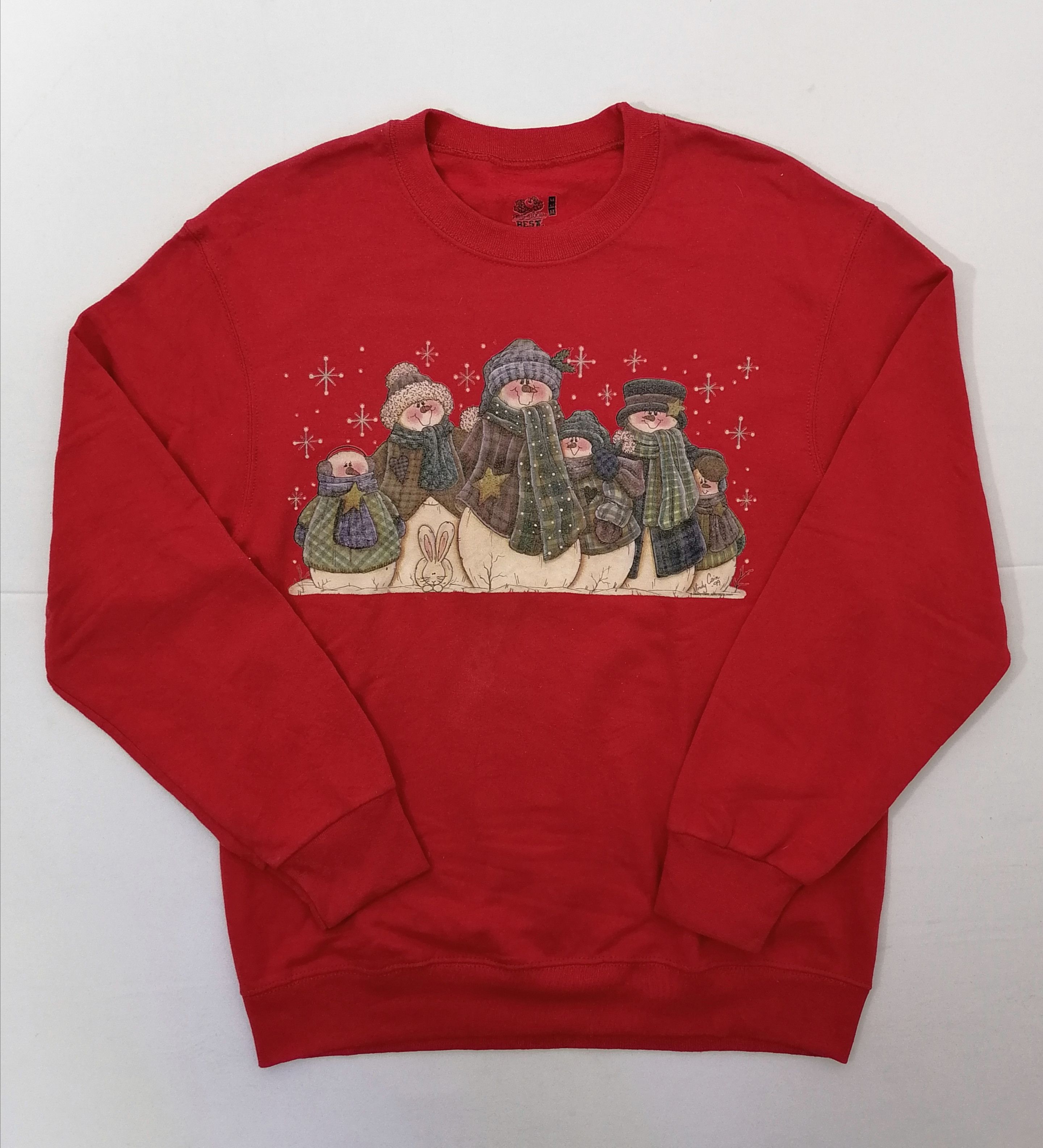Fruit Of The Loom × Other Snowmen Christmas Sweatshirt Size US L / EU 52-54 / 3 - 1 Thumbnail