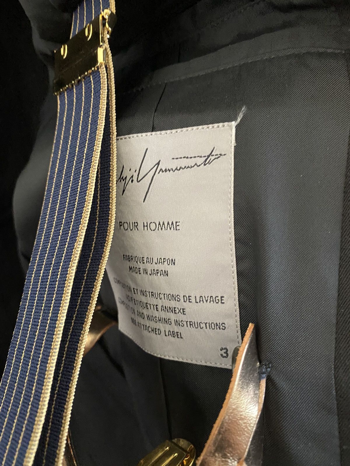 Yohji Yamamoto SS07 Pour Homme Suspender Blazer Size US L / EU 52-54 / 3 - 9 Thumbnail